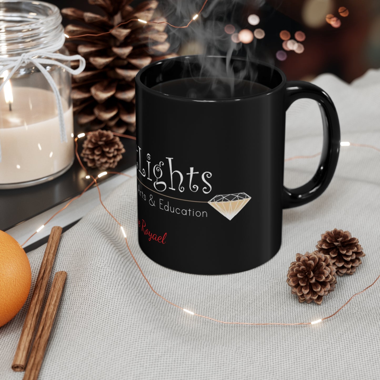 FootLights 11oz Black Mug