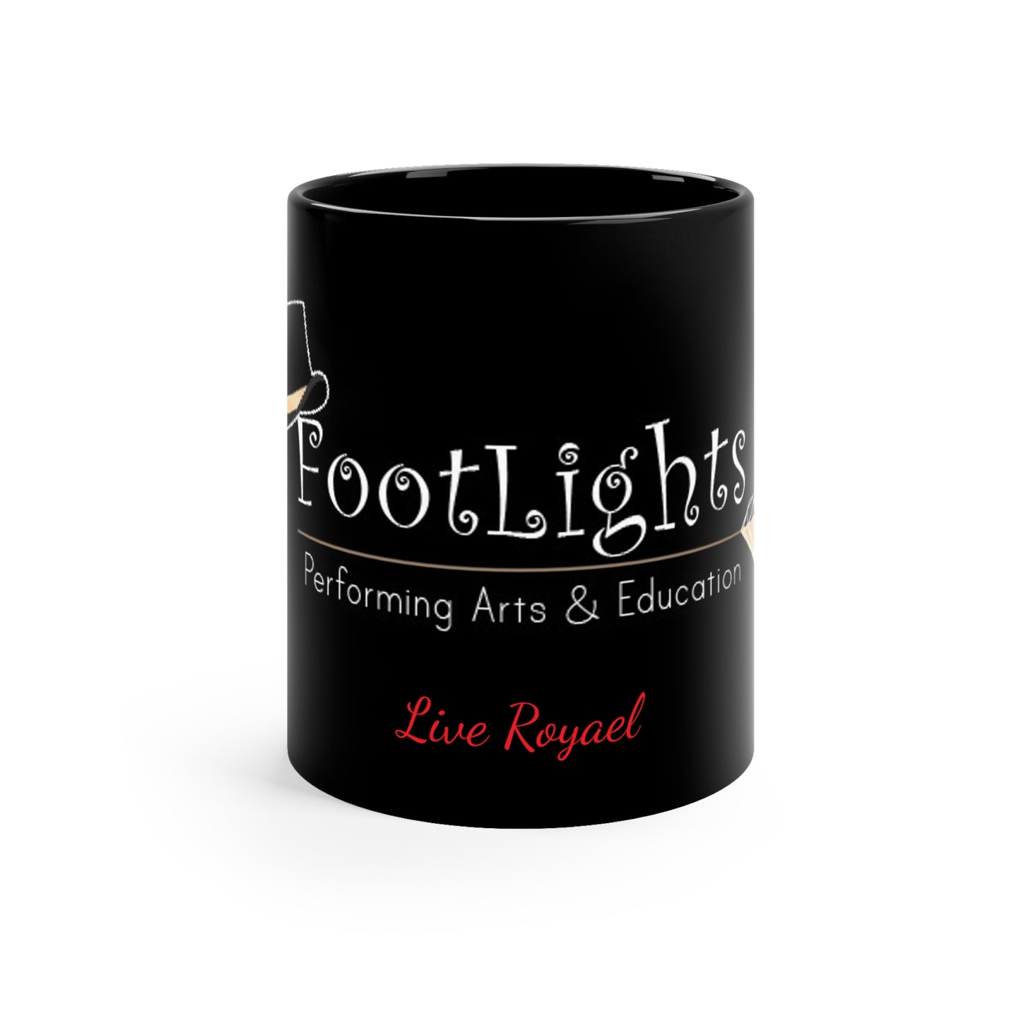 FootLights 11oz Black Mug