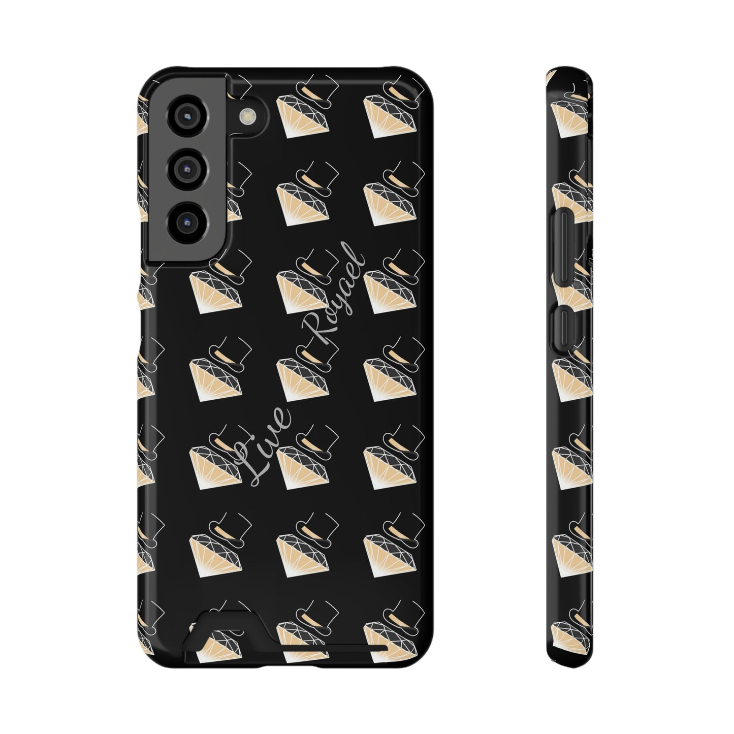 FootLights " Live Royael" Phone Case With Card Holder