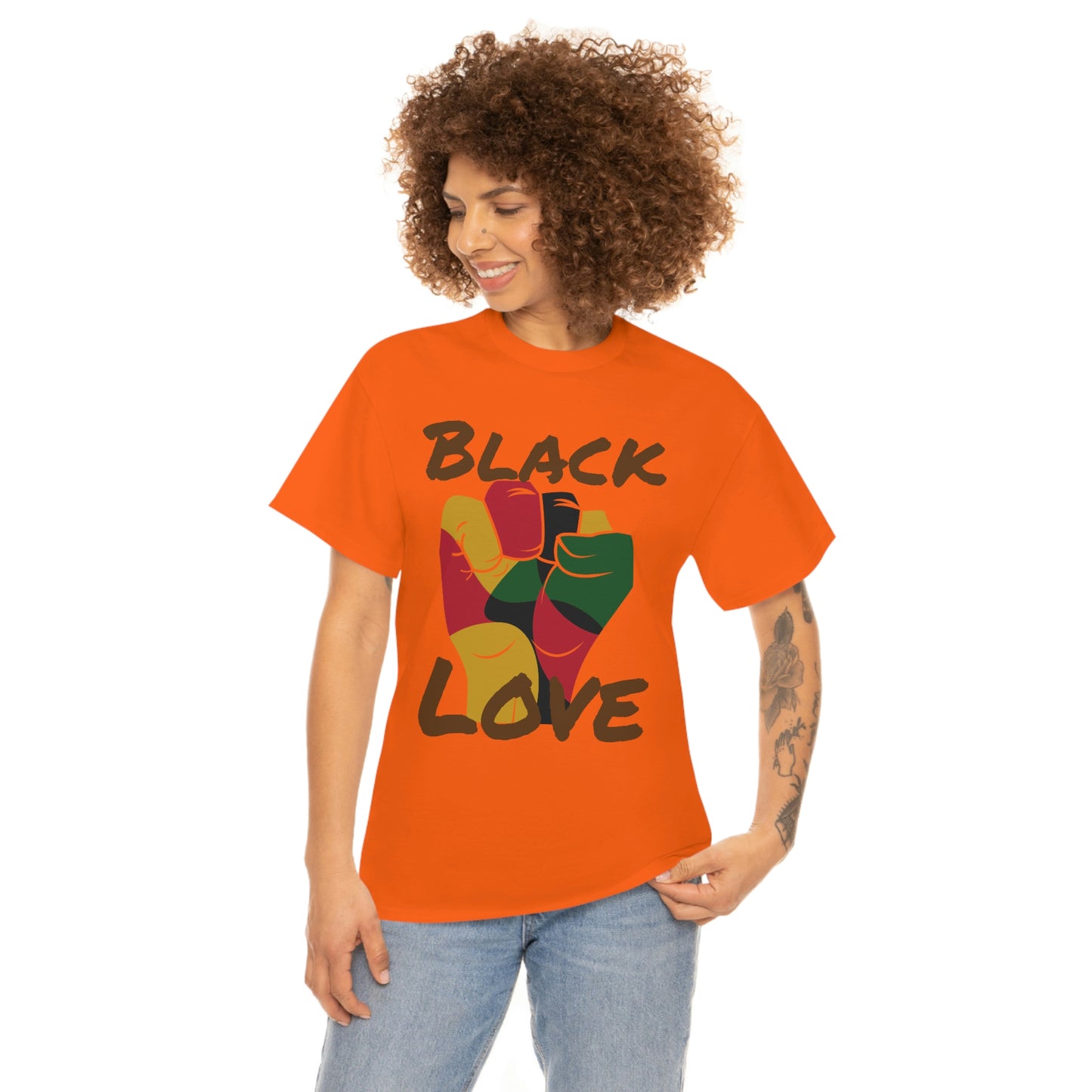 Royael Drip Black Love Unisex Cotton Tee