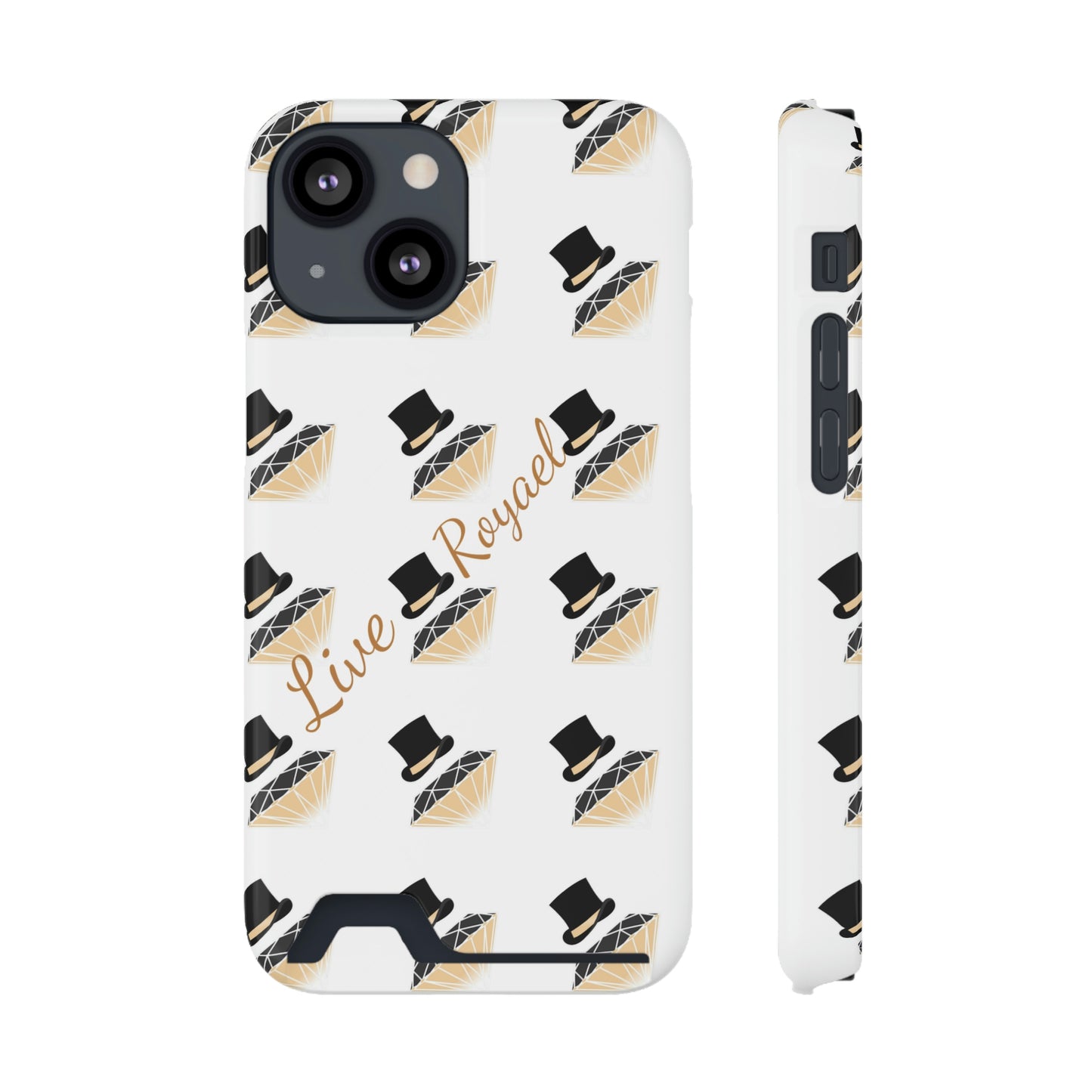 FootLights " Live Royael" Phone Case With Card Holder