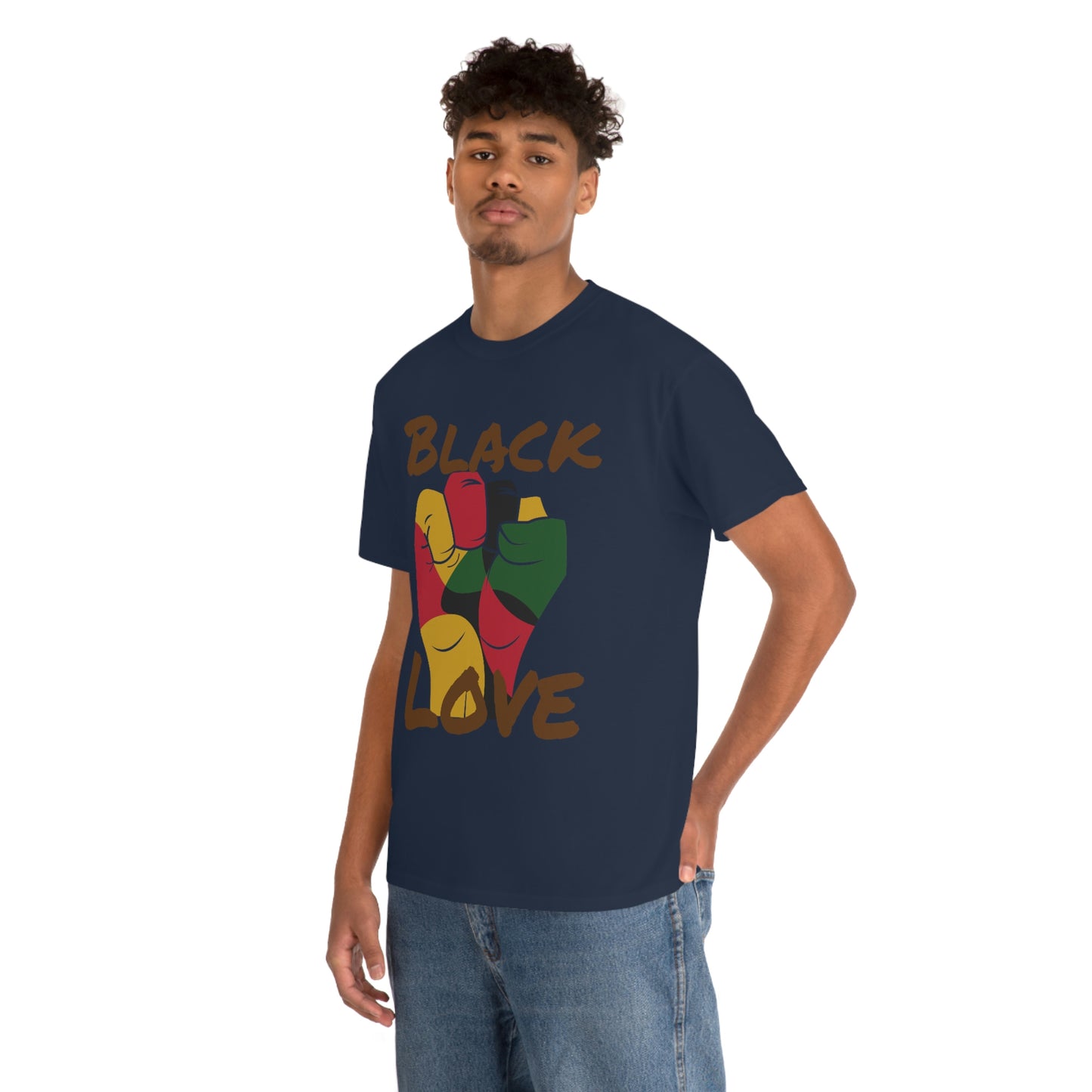 Royael Drip Black Love Unisex Cotton Tee