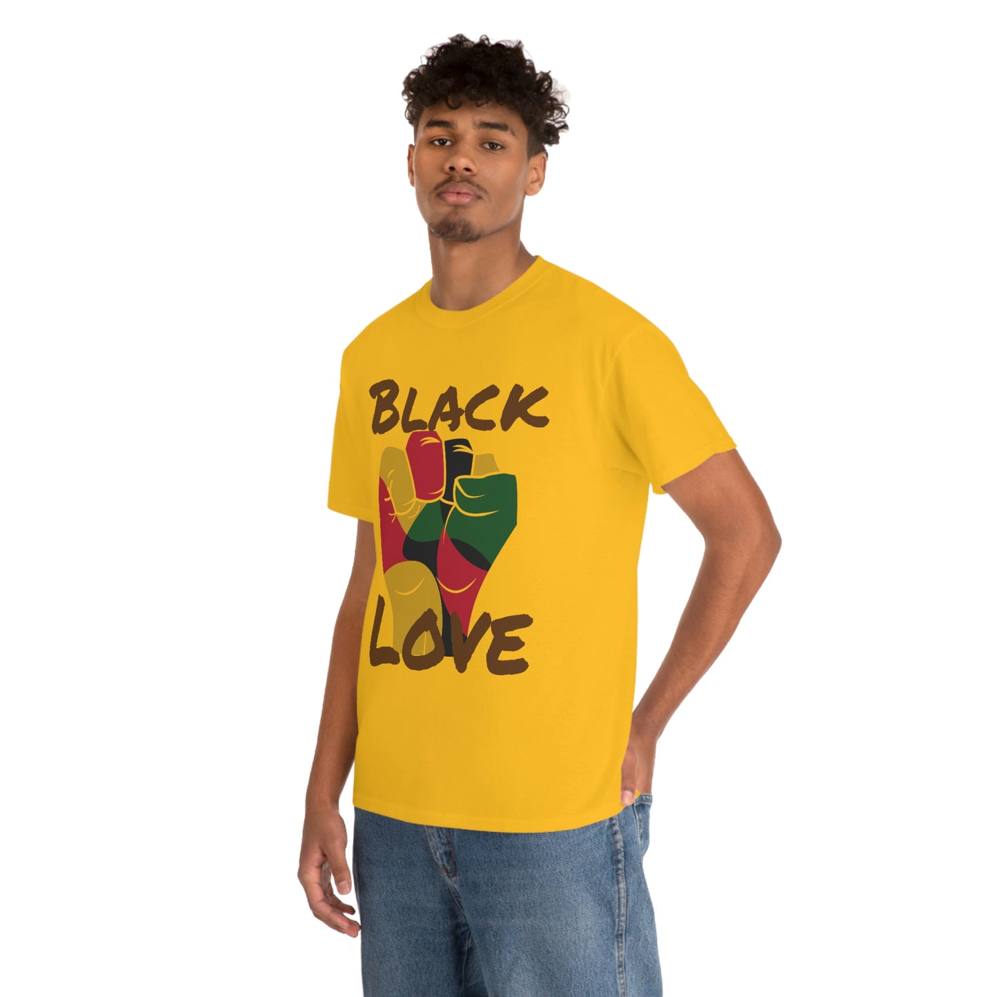 Royael Drip Black Love Unisex Cotton Tee