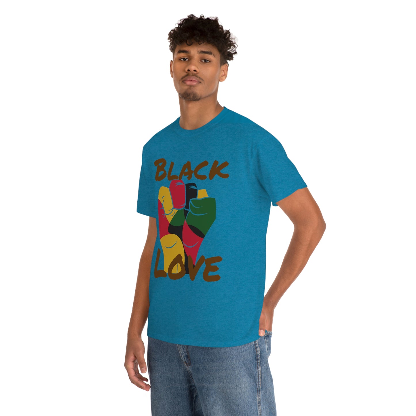 Royael Drip Black Love Unisex Cotton Tee