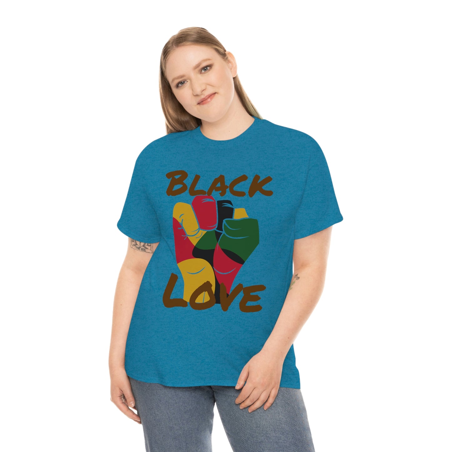 Royael Drip Black Love Unisex Cotton Tee