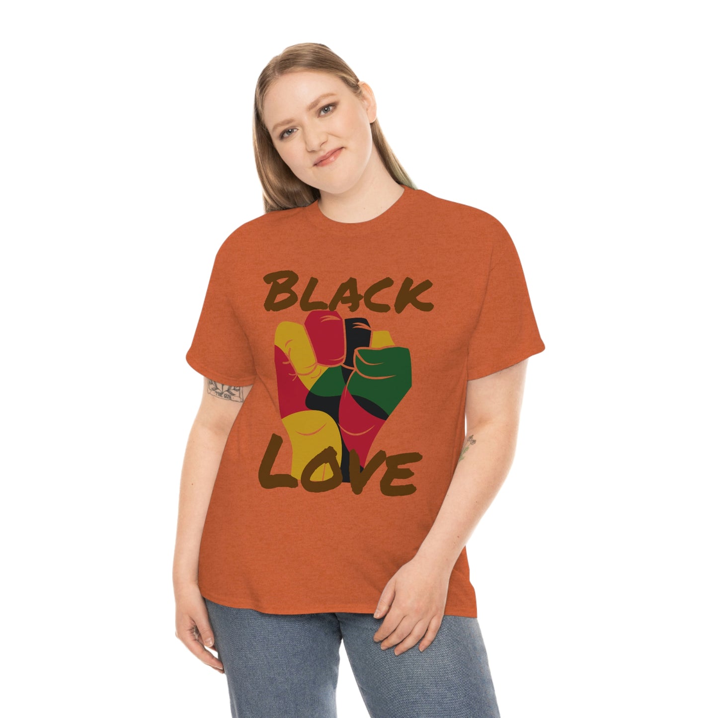 Royael Drip Black Love Unisex Cotton Tee