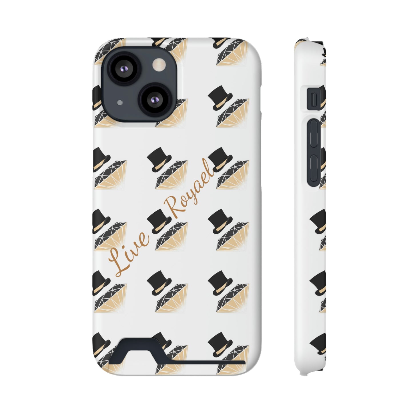 FootLights " Live Royael" Phone Case With Card Holder