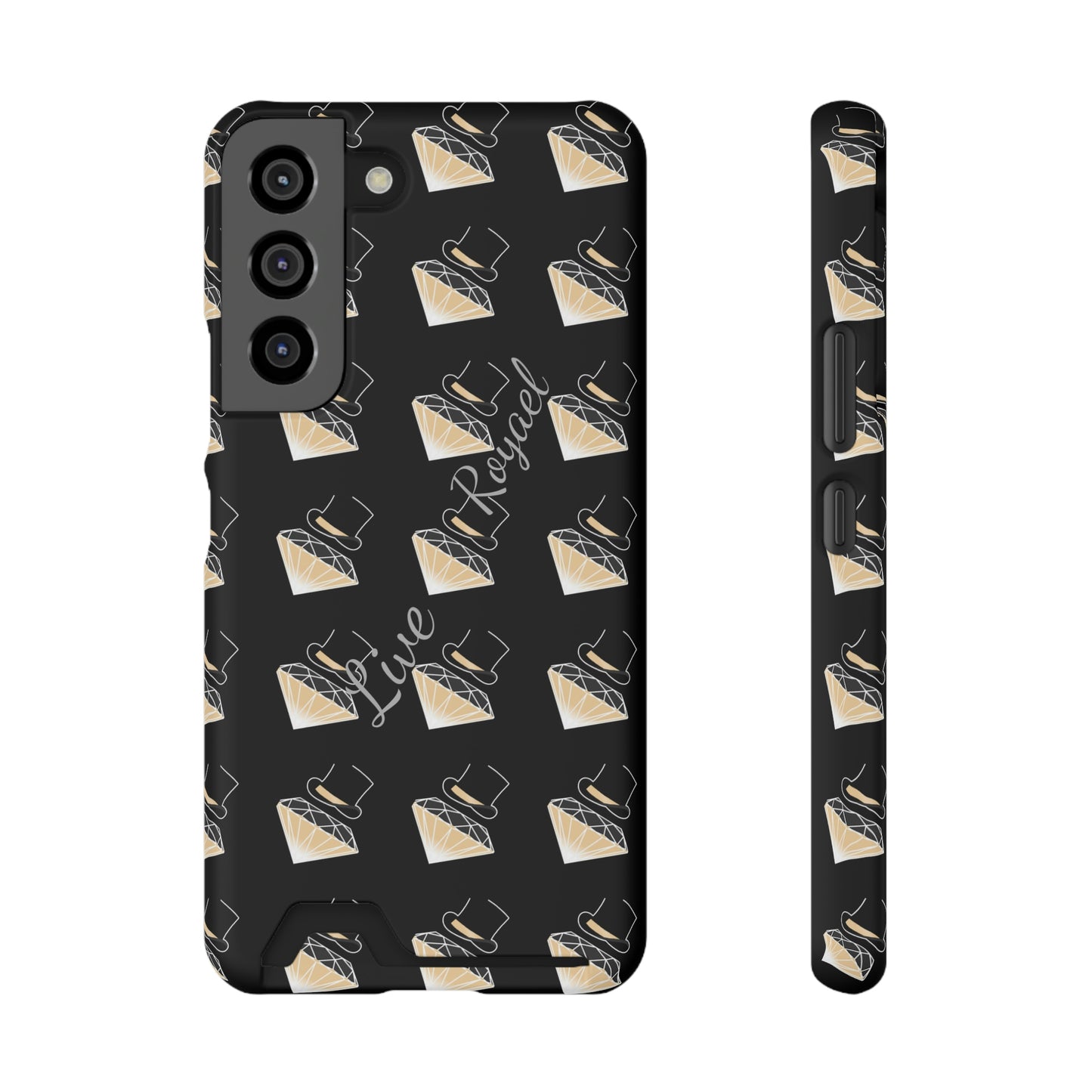 FootLights " Live Royael" Phone Case With Card Holder