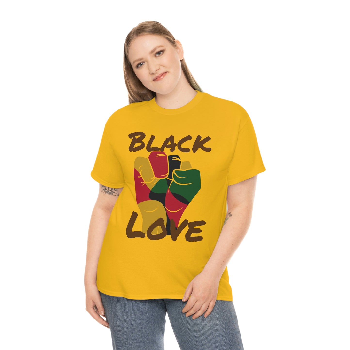 Royael Drip Black Love Unisex Cotton Tee