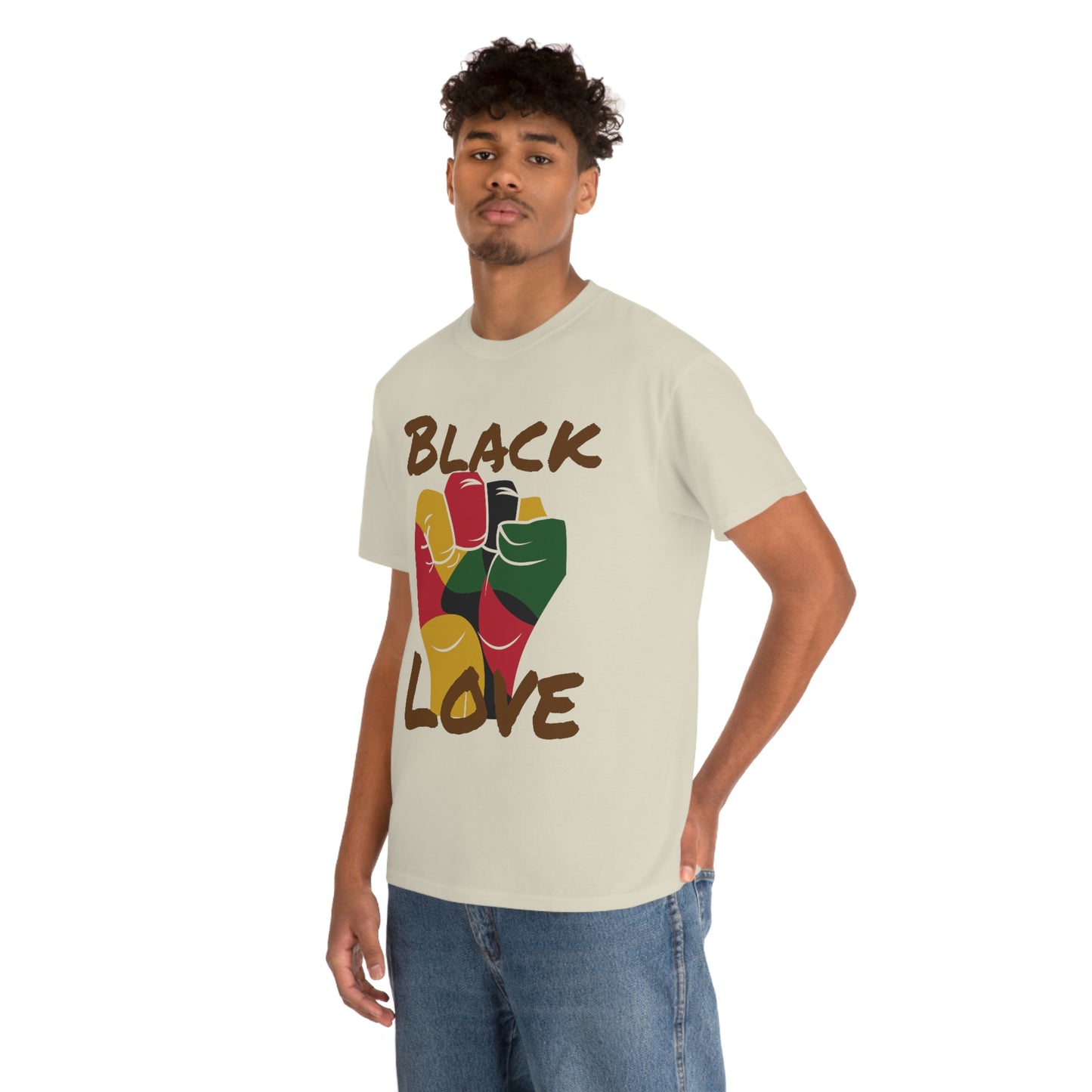 Royael Drip Black Love Unisex Cotton Tee