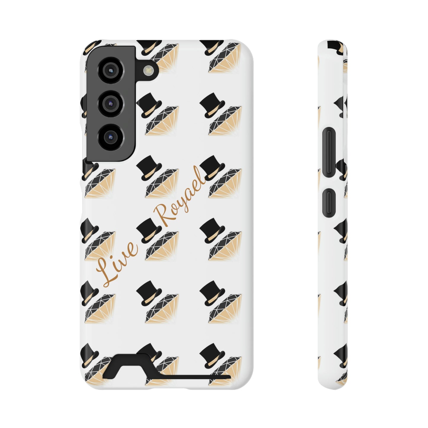 FootLights " Live Royael" Phone Case With Card Holder