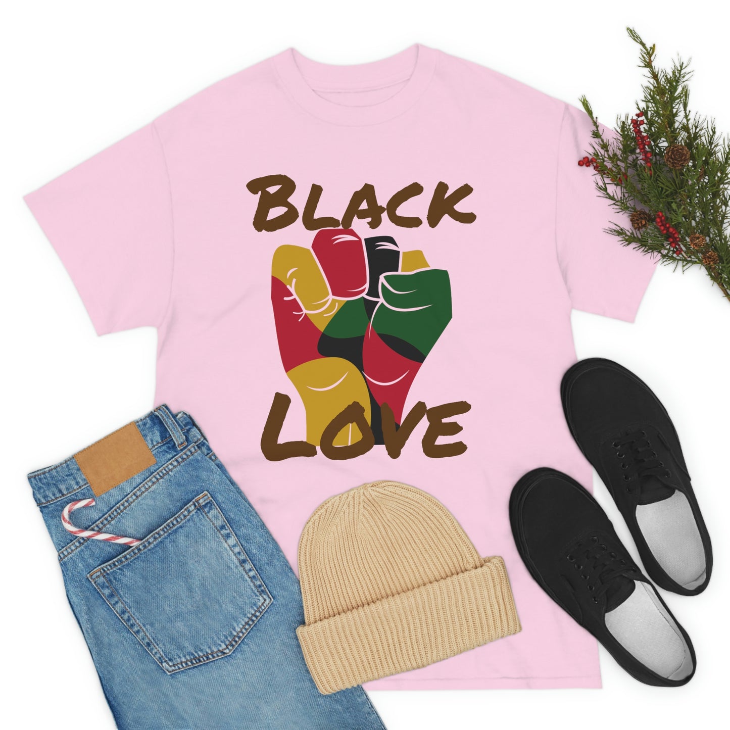 Royael Drip Black Love Unisex Cotton Tee