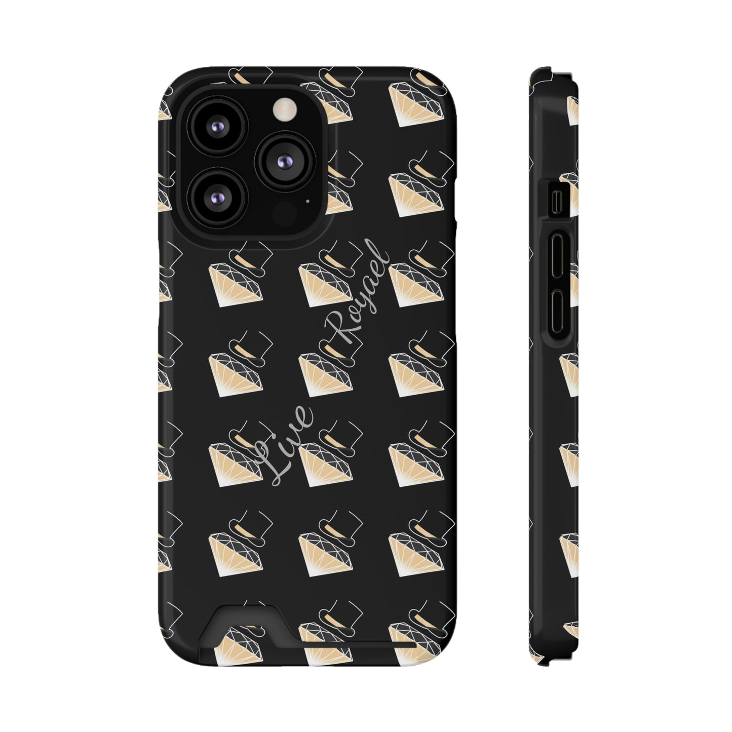 FootLights " Live Royael" Phone Case With Card Holder