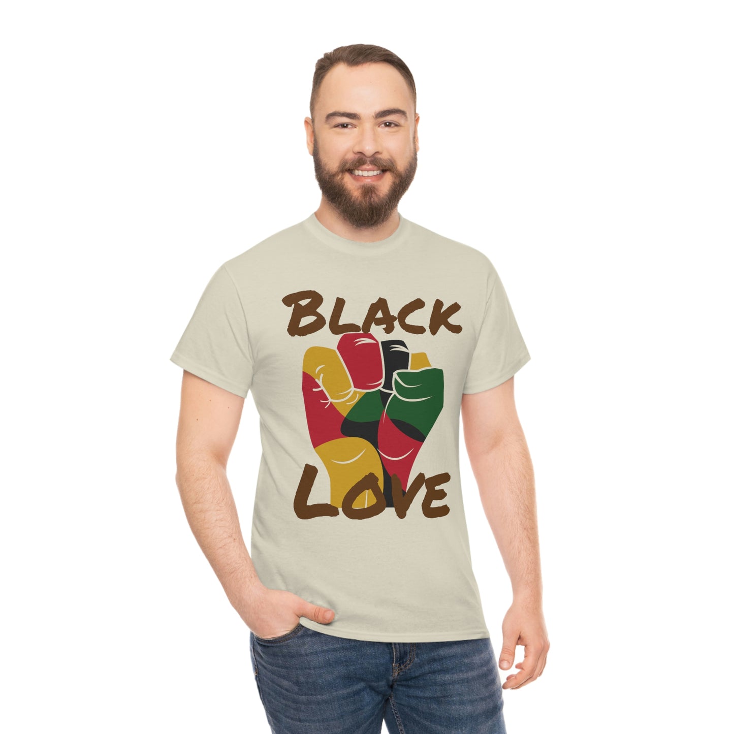 Royael Drip Black Love Unisex Cotton Tee