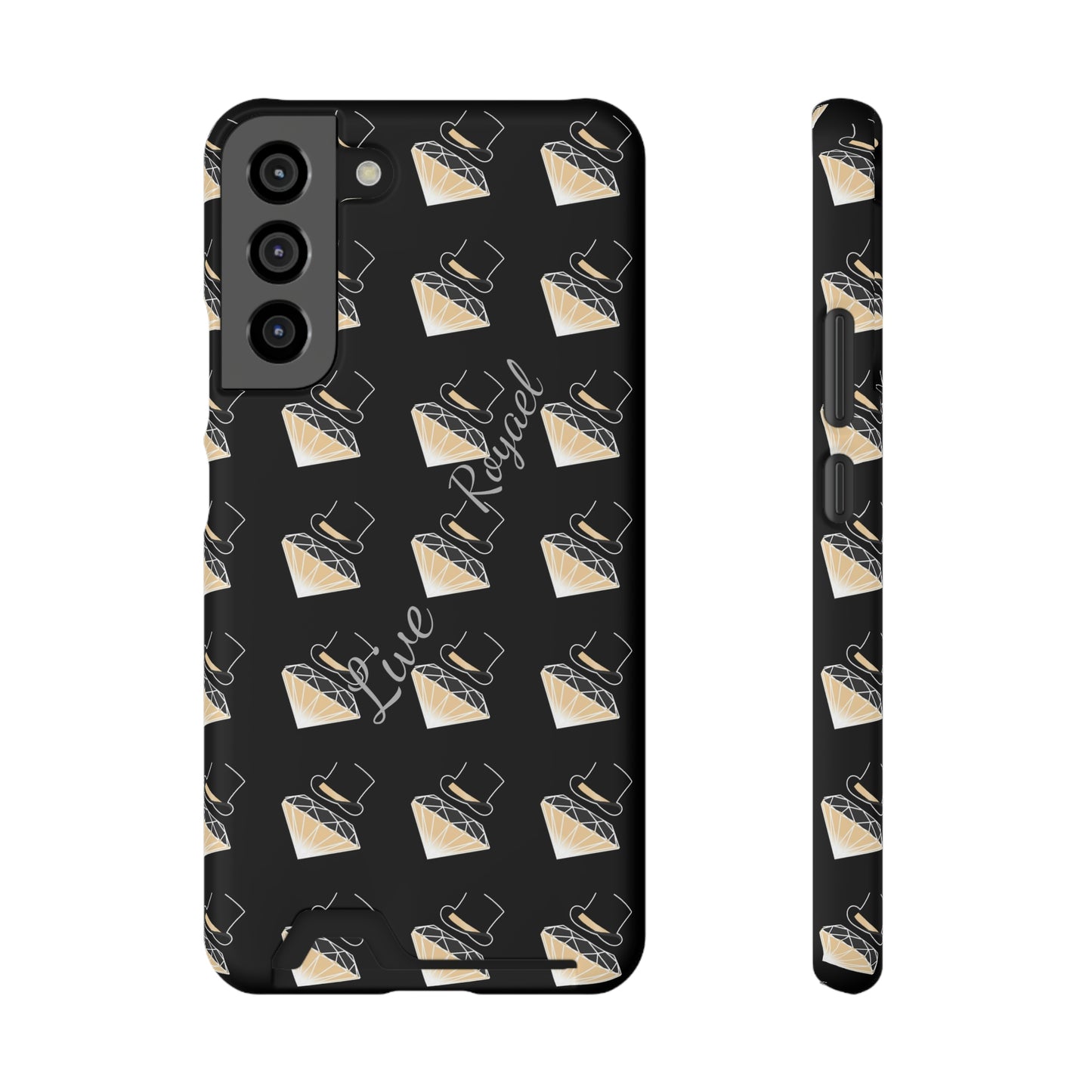 FootLights " Live Royael" Phone Case With Card Holder