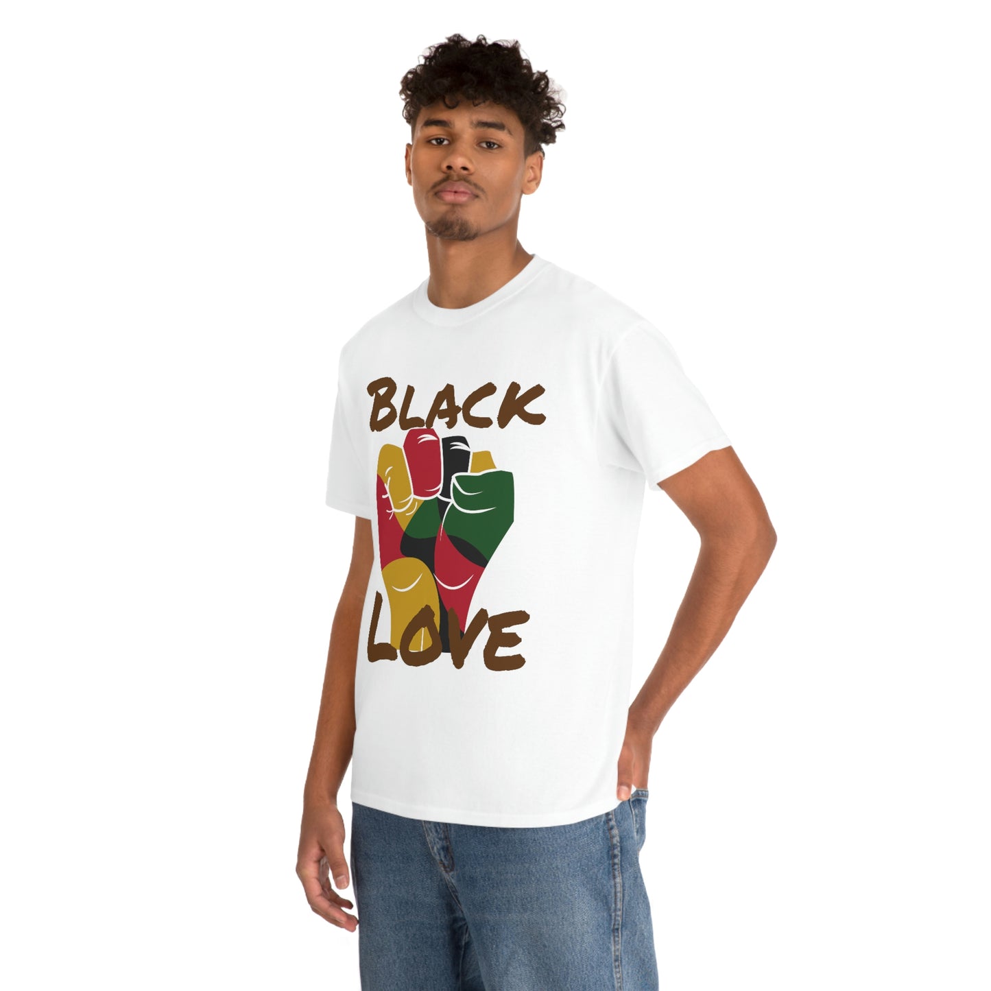 Royael Drip Black Love Unisex Cotton Tee