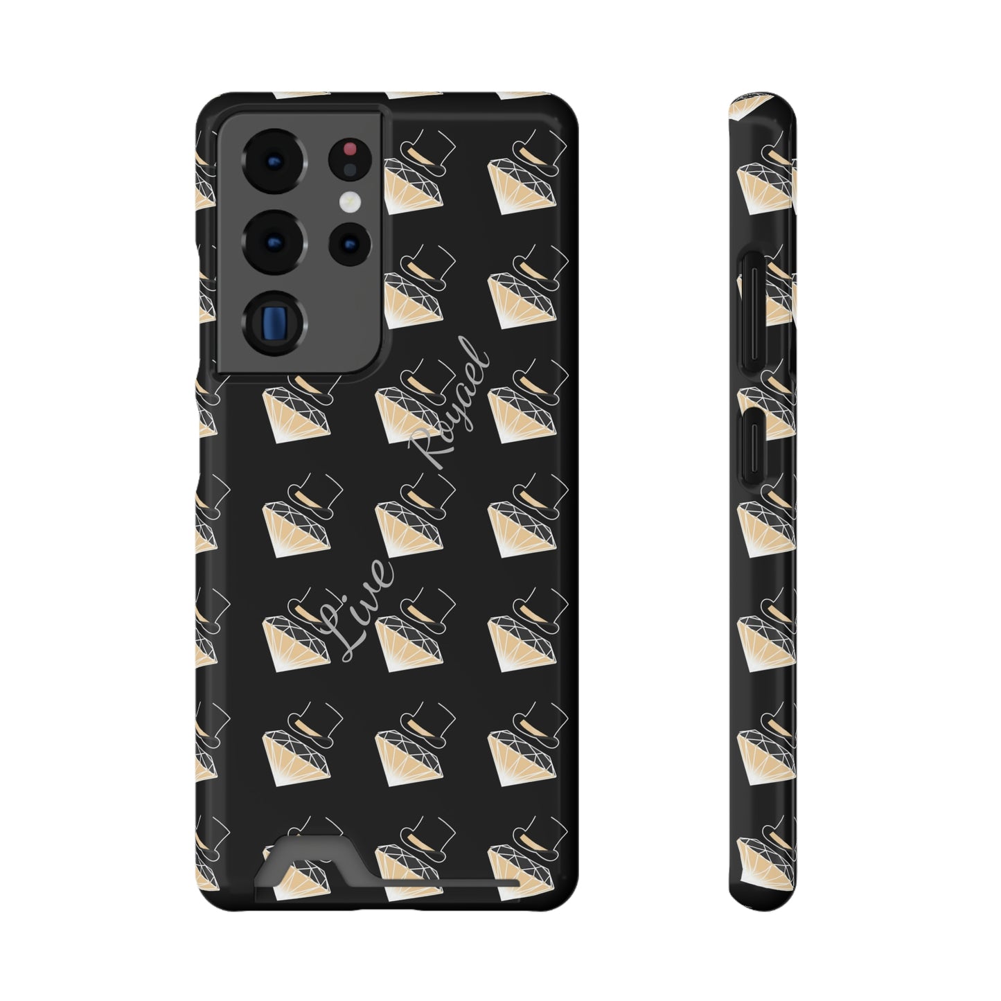 FootLights " Live Royael" Phone Case With Card Holder