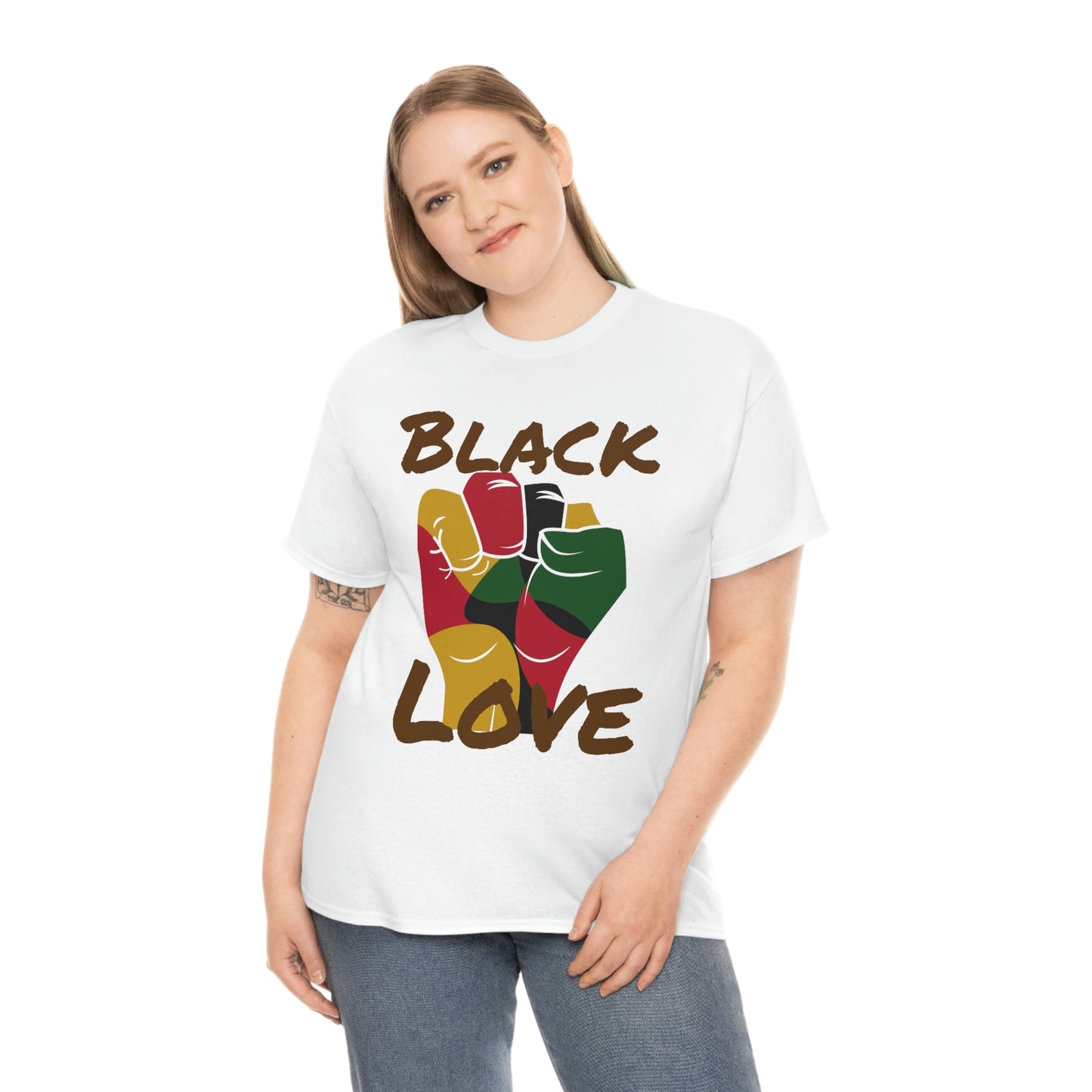 Royael Drip Black Love Unisex Cotton Tee