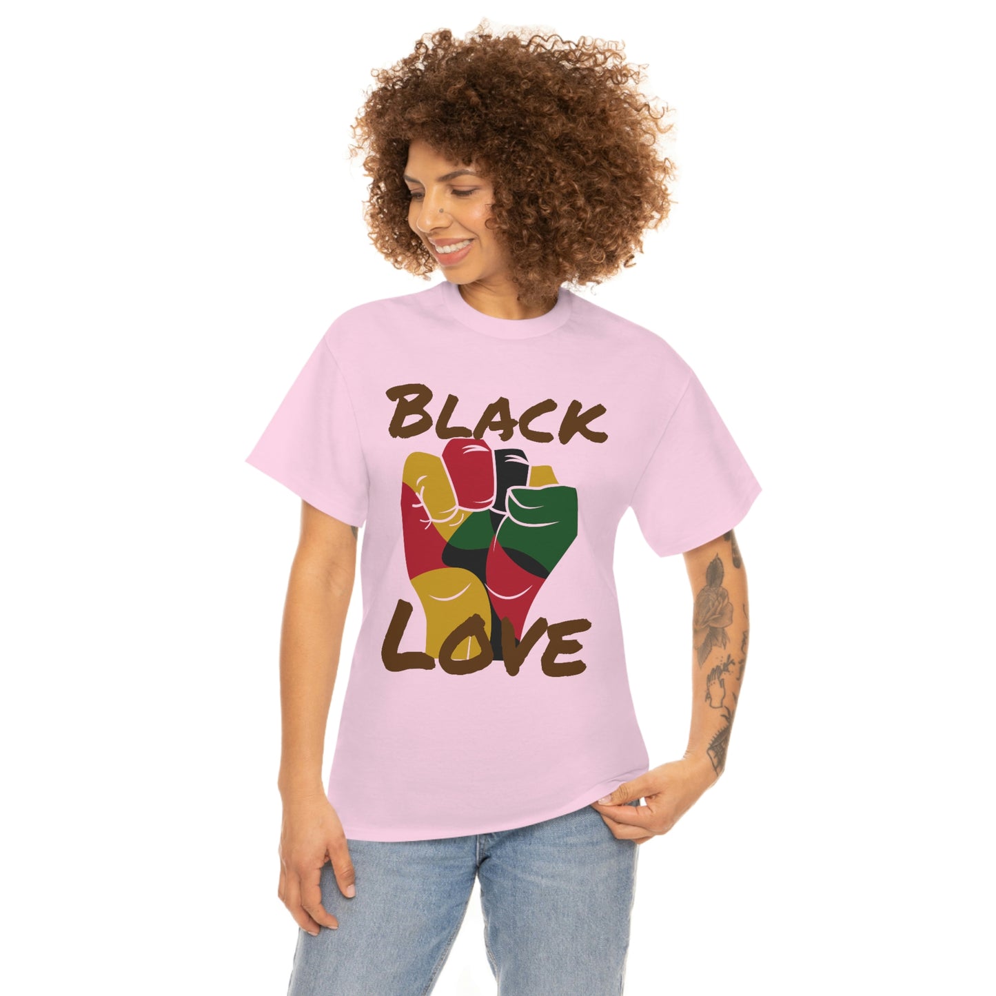 Royael Drip Black Love Unisex Cotton Tee