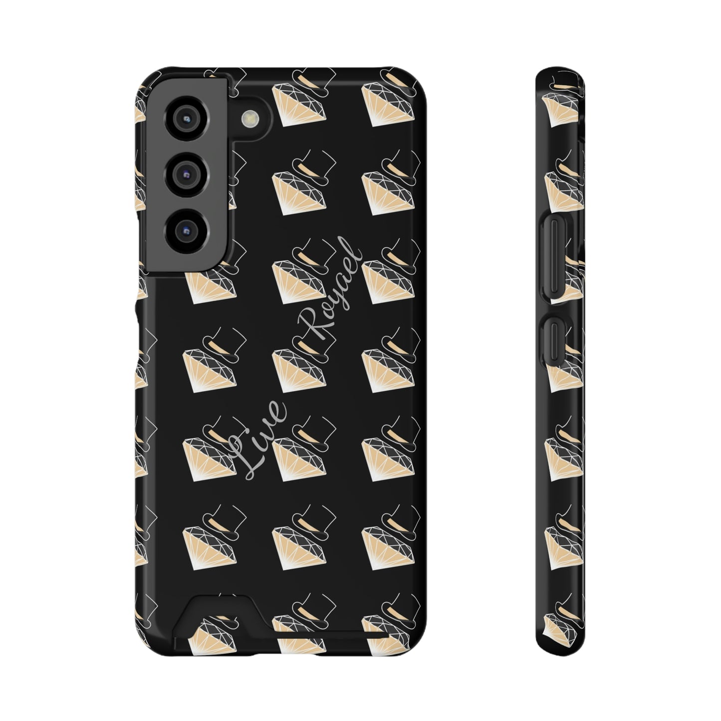 FootLights " Live Royael" Phone Case With Card Holder