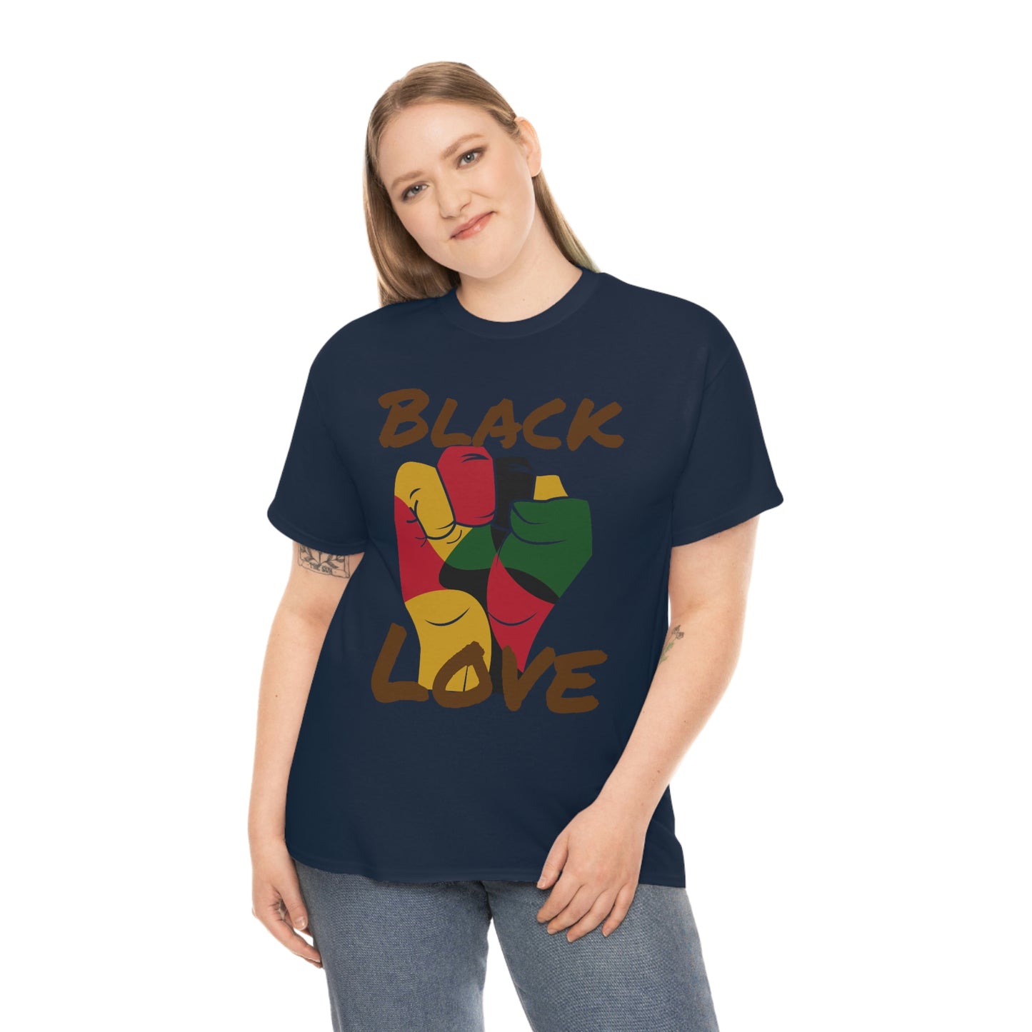 Royael Drip Black Love Unisex Cotton Tee