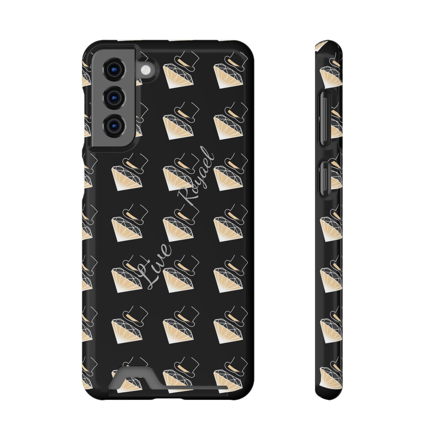 FootLights " Live Royael" Phone Case With Card Holder