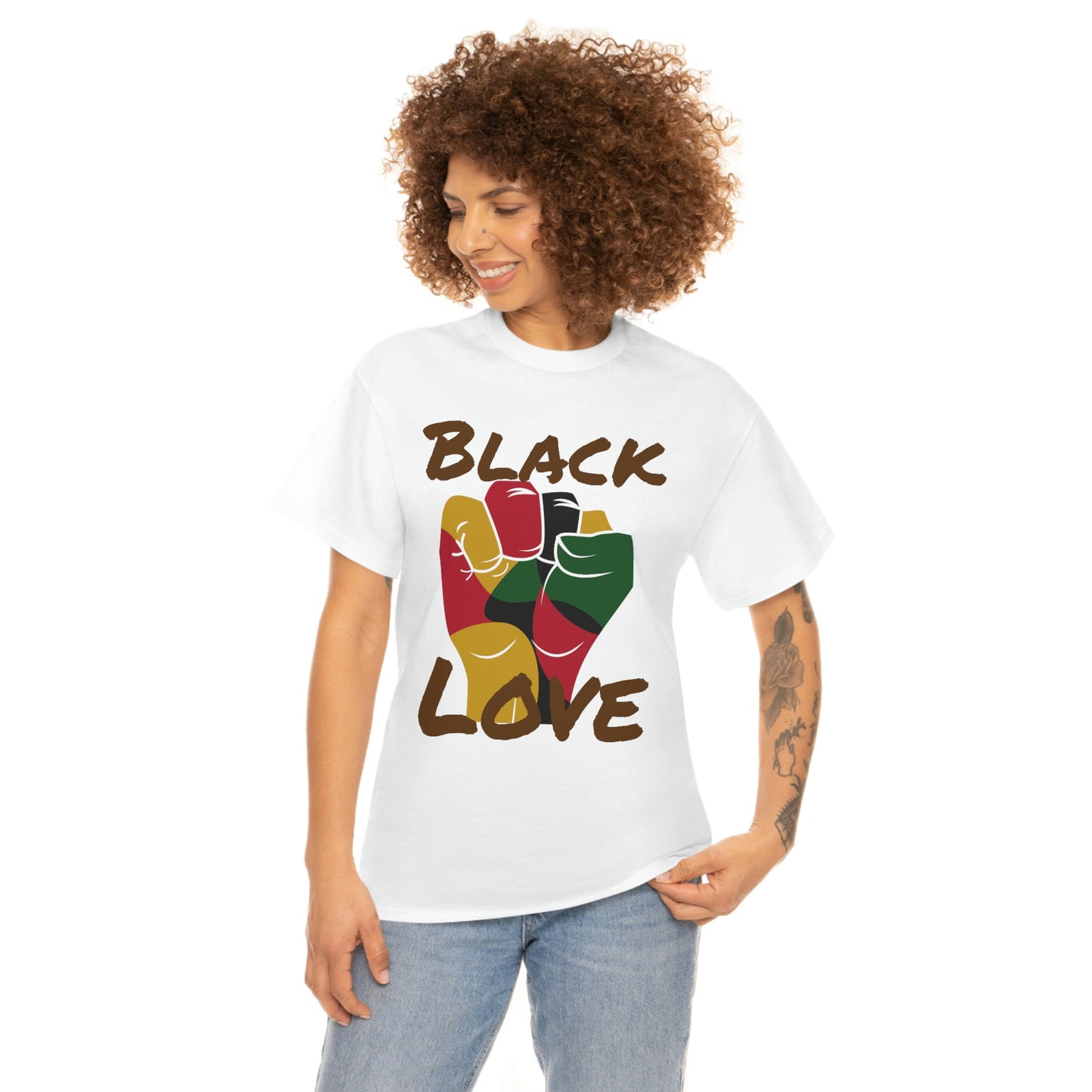 Royael Drip Black Love Unisex Cotton Tee