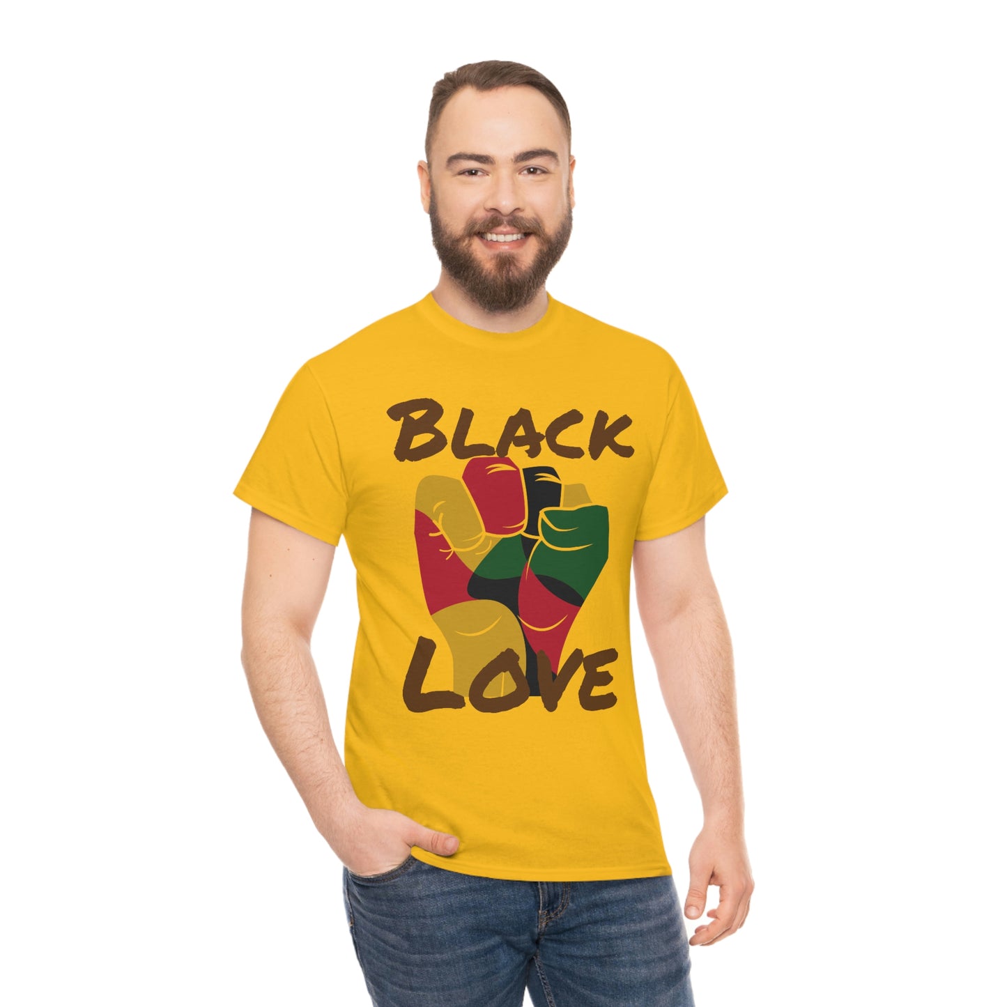 Royael Drip Black Love Unisex Cotton Tee