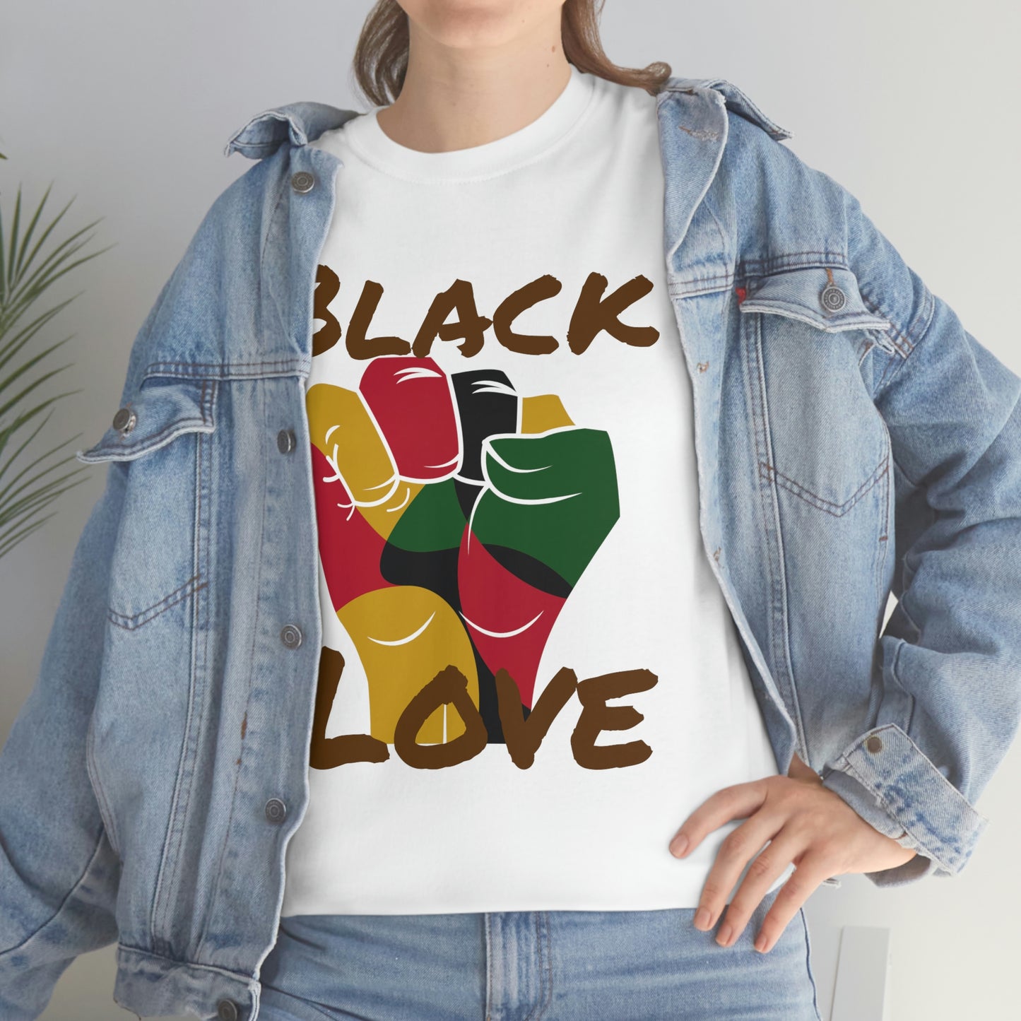 Royael Drip Black Love Unisex Cotton Tee