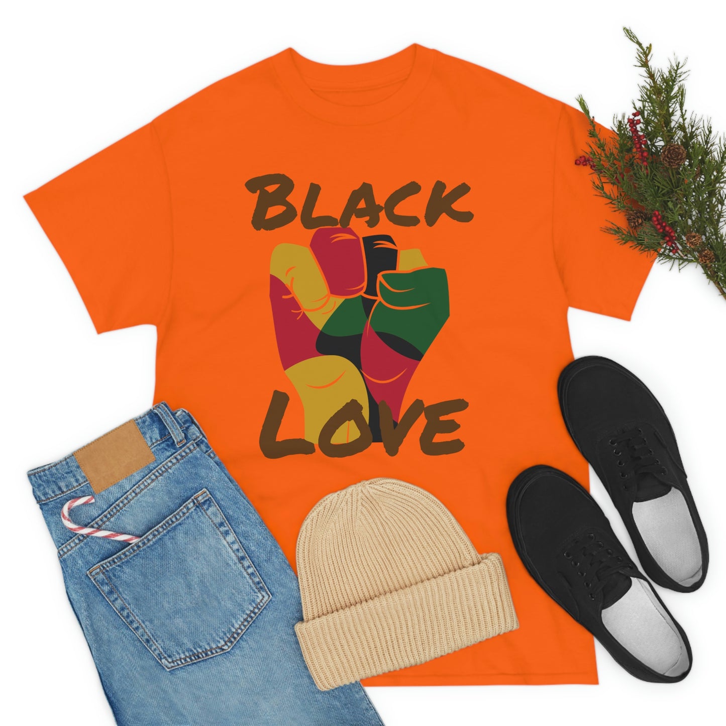 Royael Drip Black Love Unisex Cotton Tee