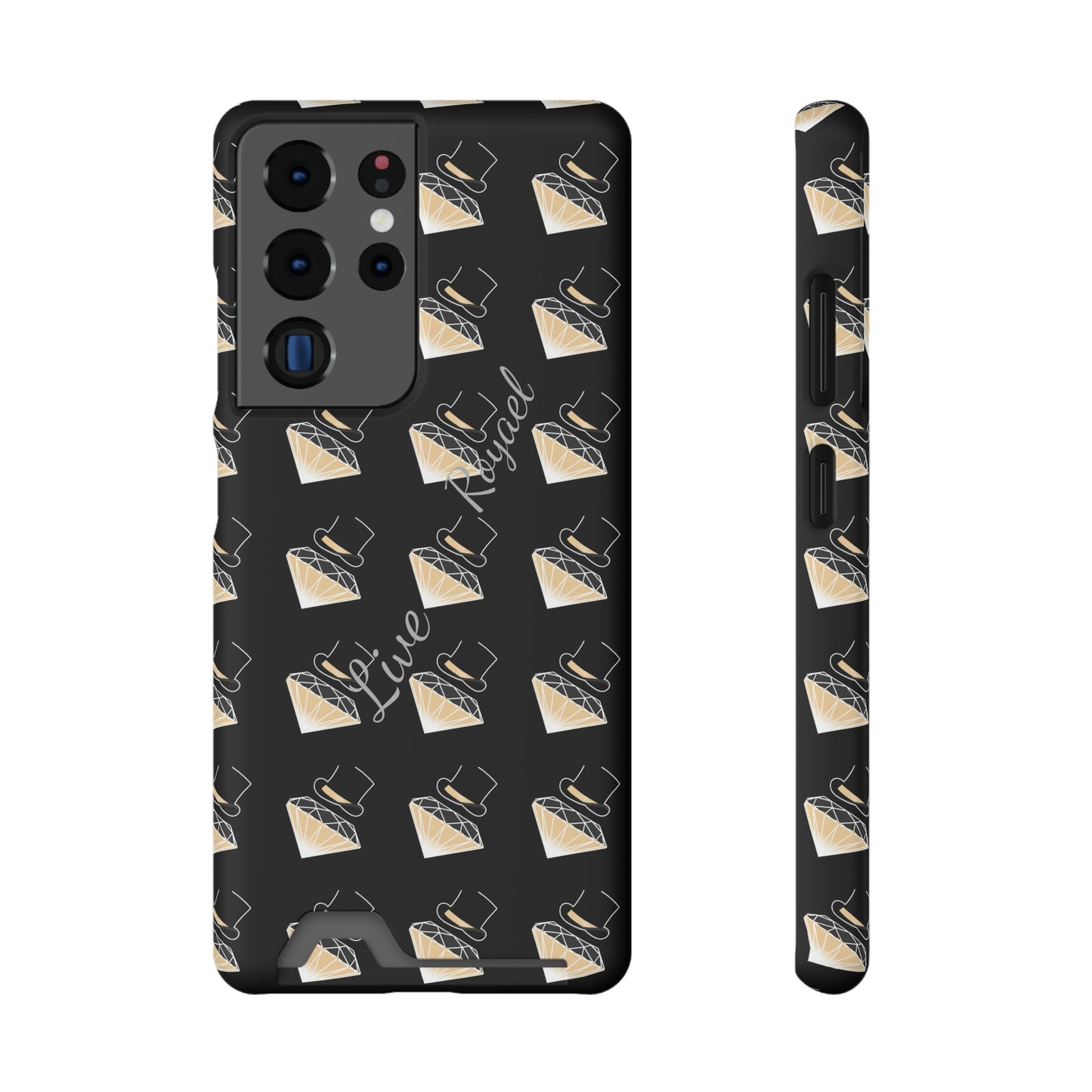 FootLights " Live Royael" Phone Case With Card Holder