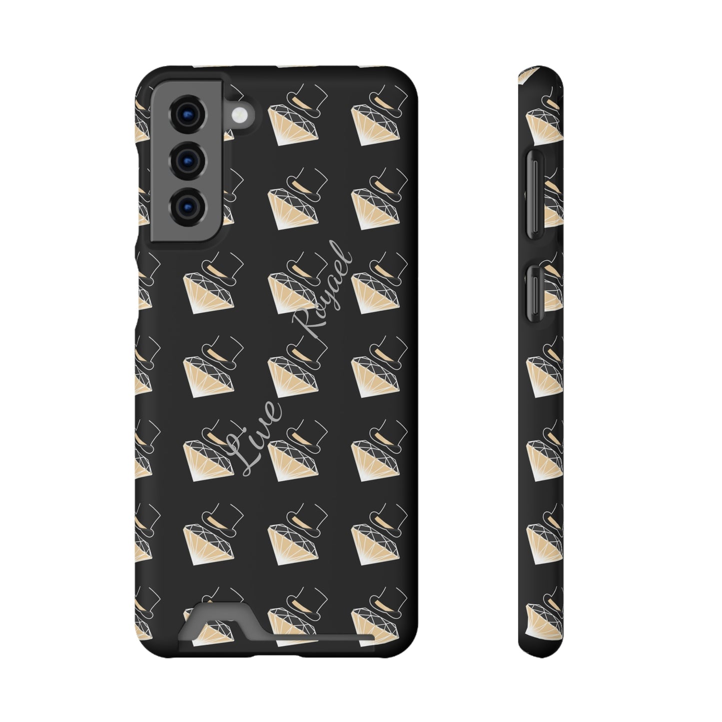 FootLights " Live Royael" Phone Case With Card Holder