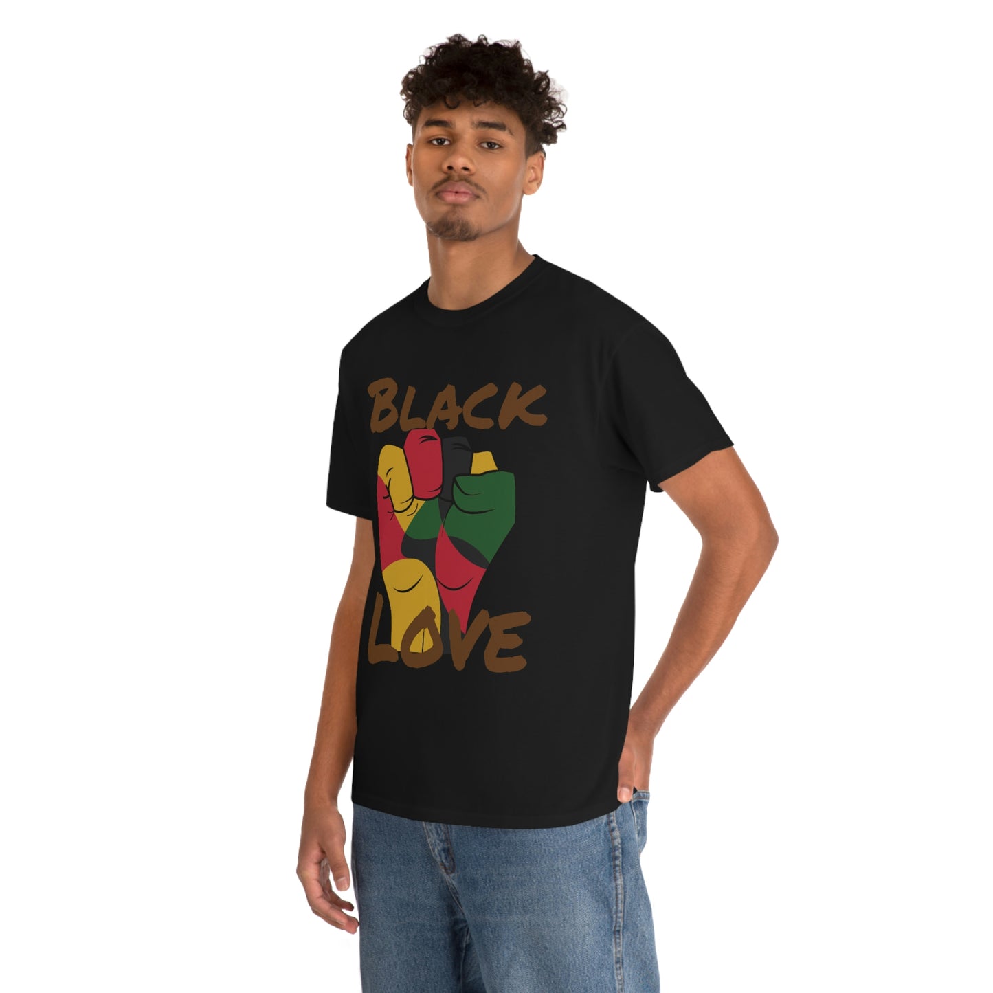 Royael Drip Black Love Unisex Cotton Tee