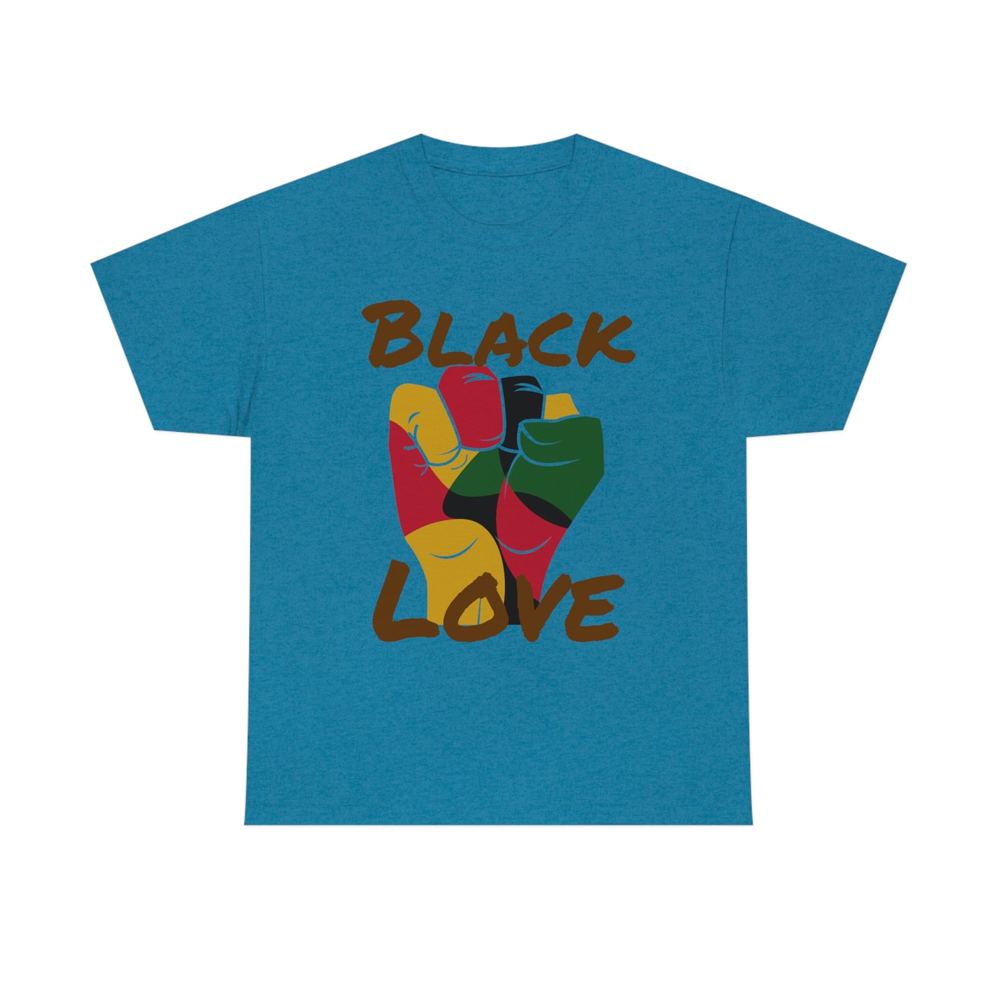 Royael Drip Black Love Unisex Cotton Tee