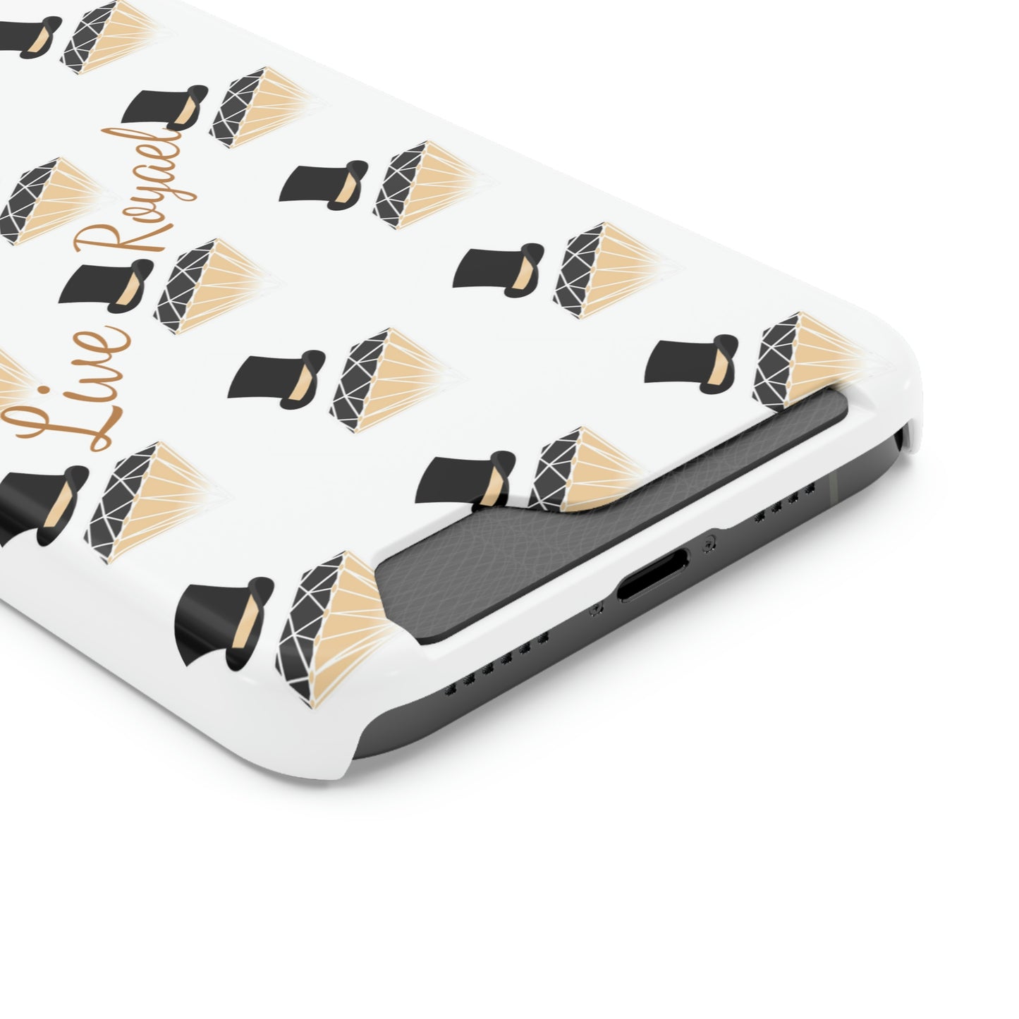 FootLights " Live Royael" Phone Case With Card Holder