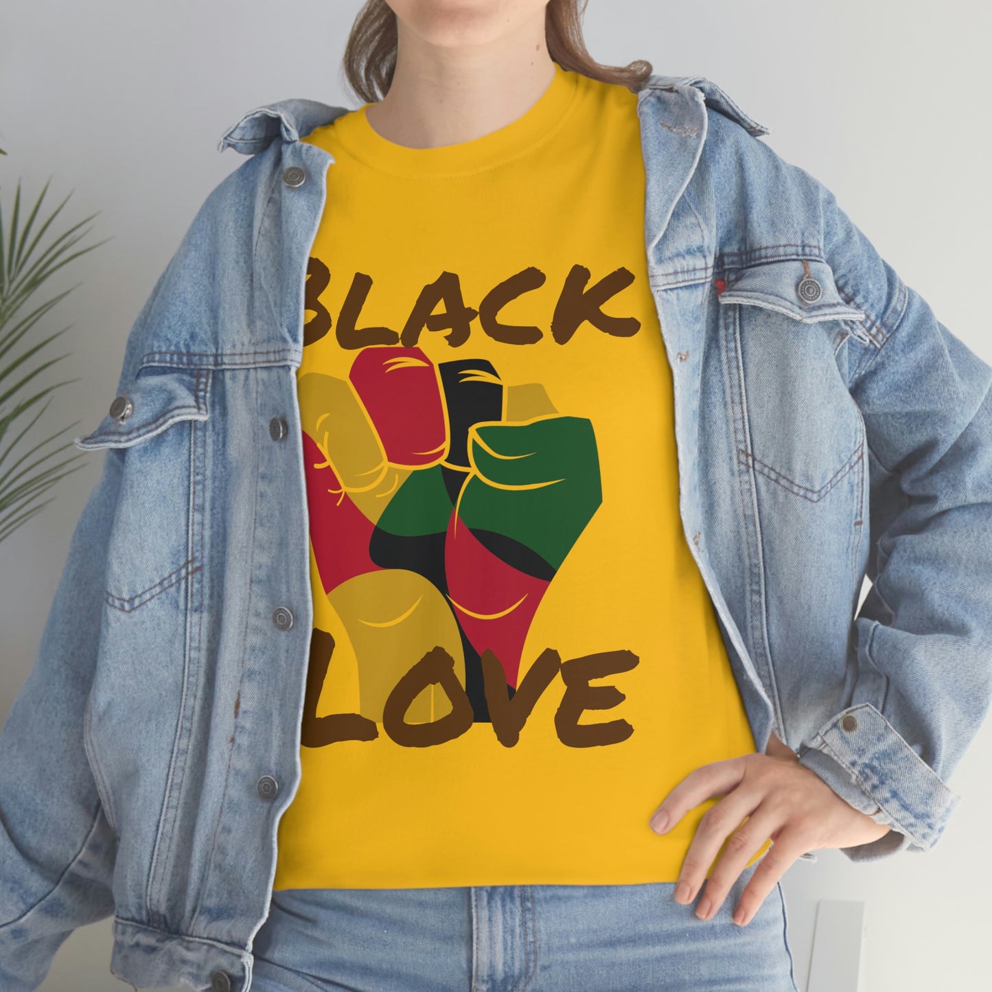 Royael Drip Black Love Unisex Cotton Tee