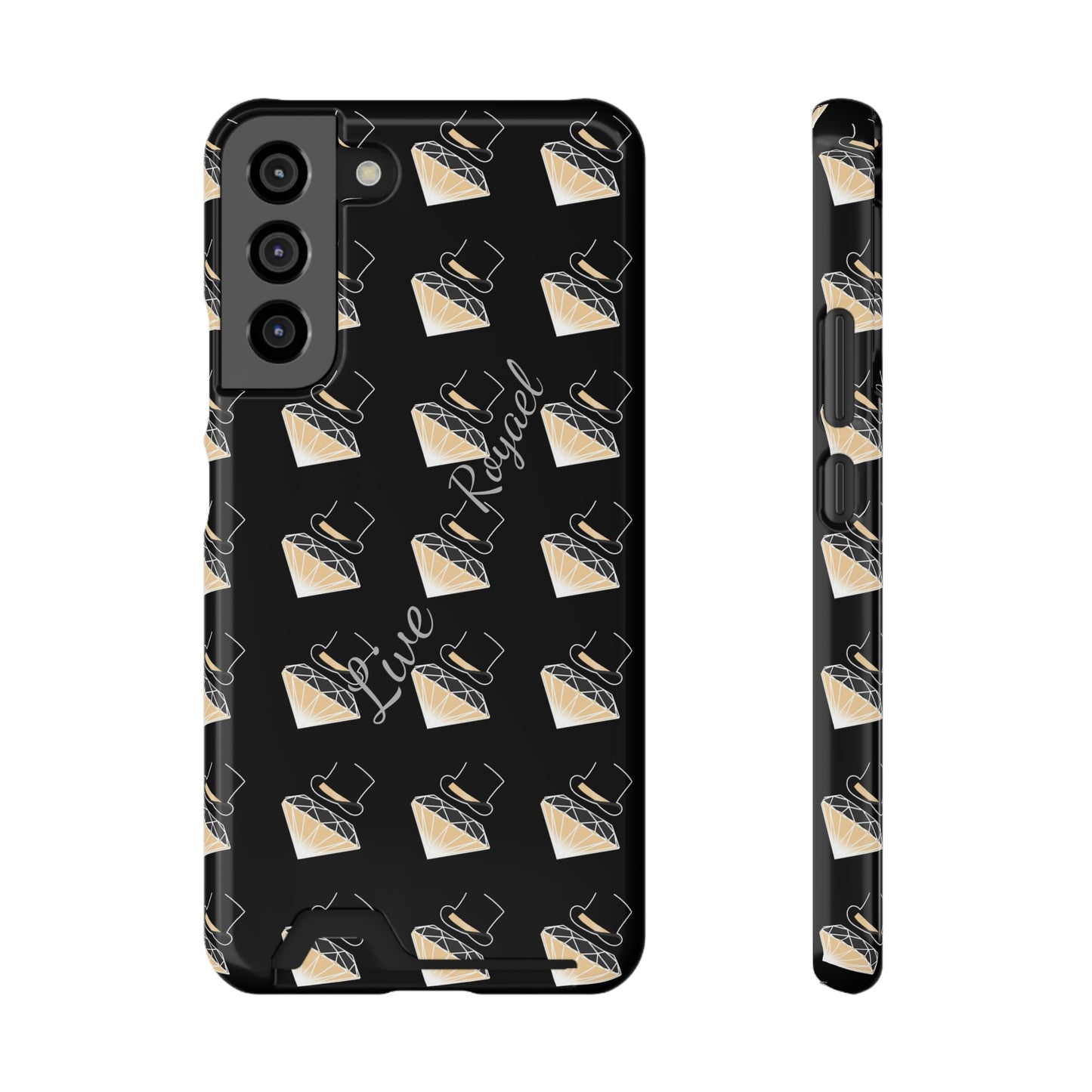 FootLights " Live Royael" Phone Case With Card Holder