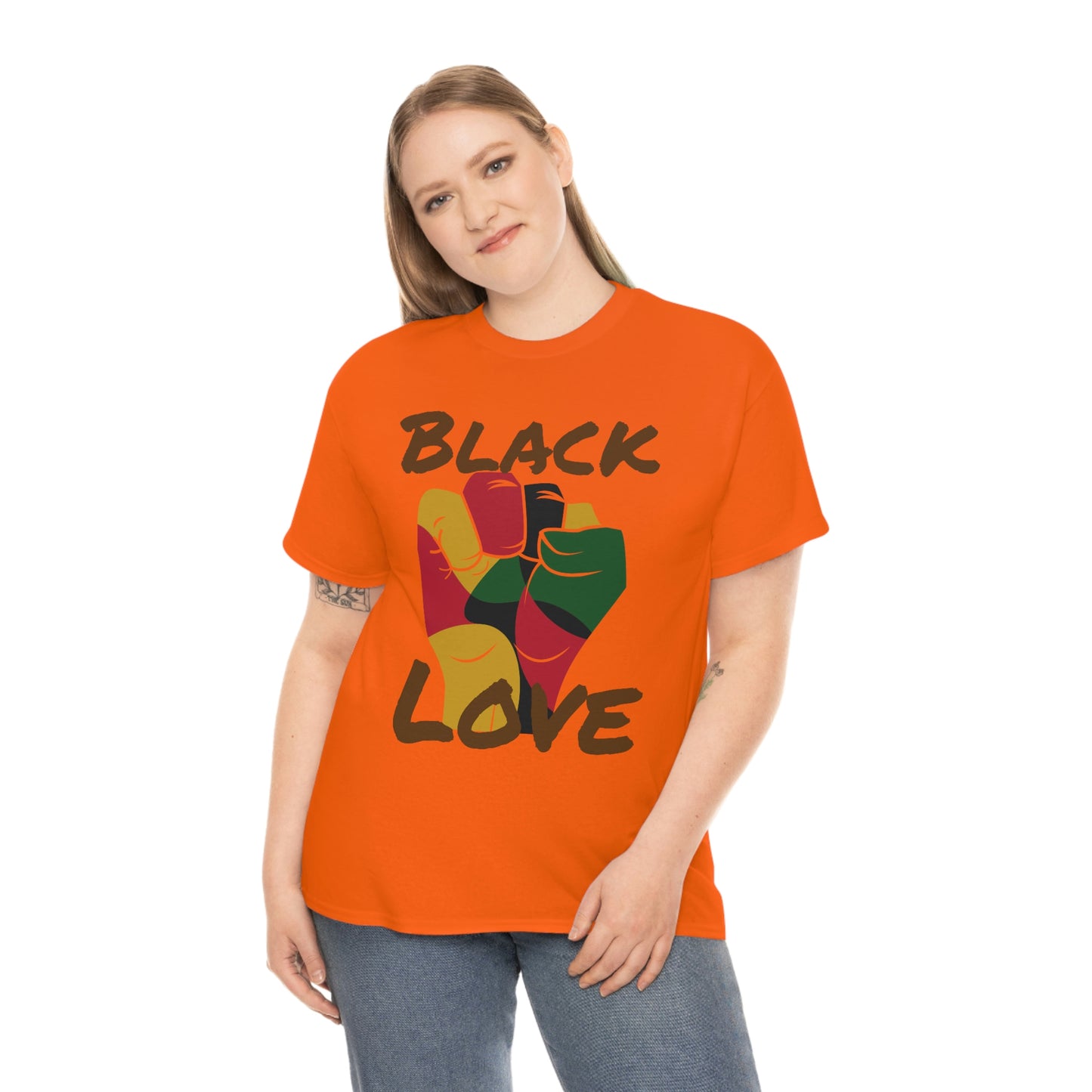 Royael Drip Black Love Unisex Cotton Tee