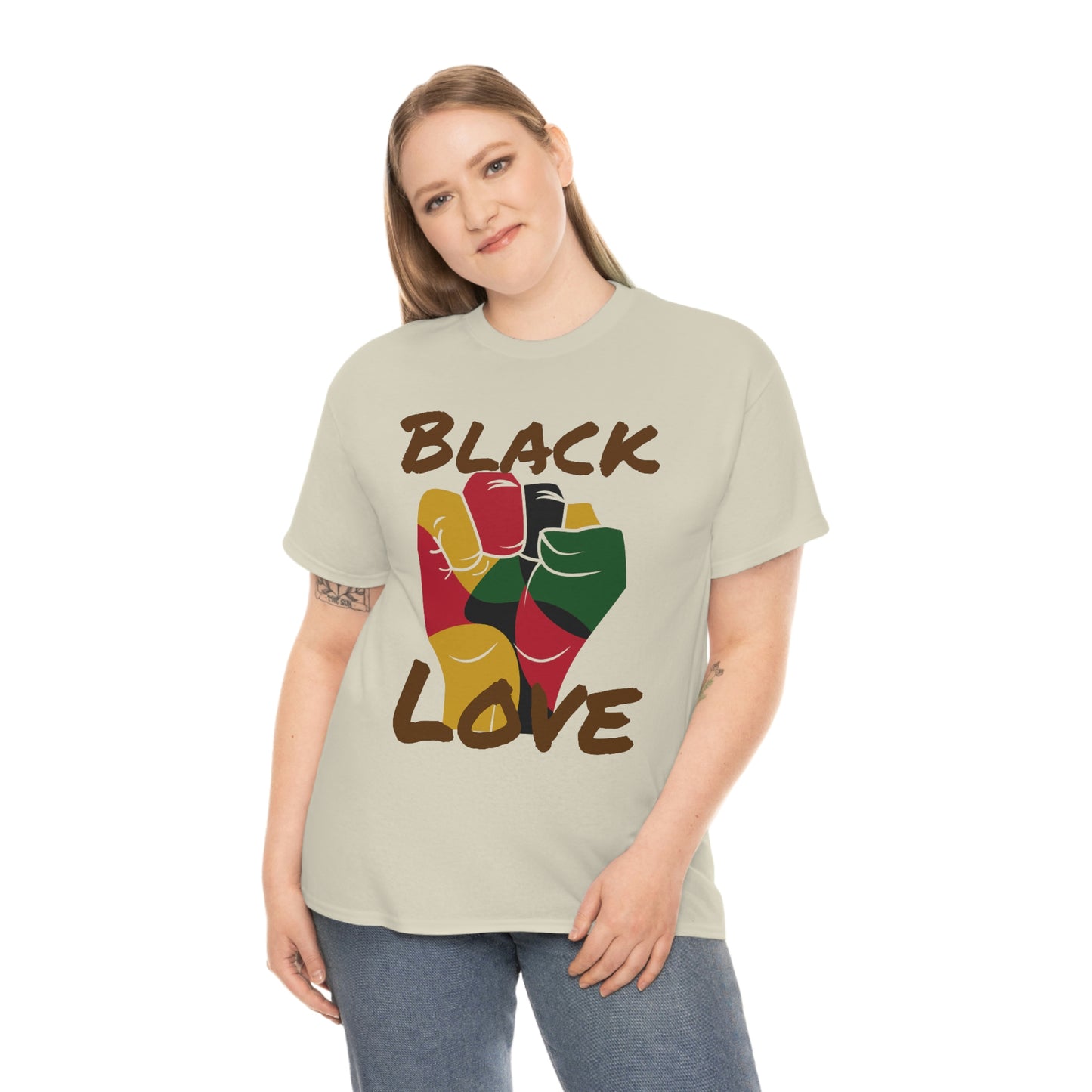 Royael Drip Black Love Unisex Cotton Tee