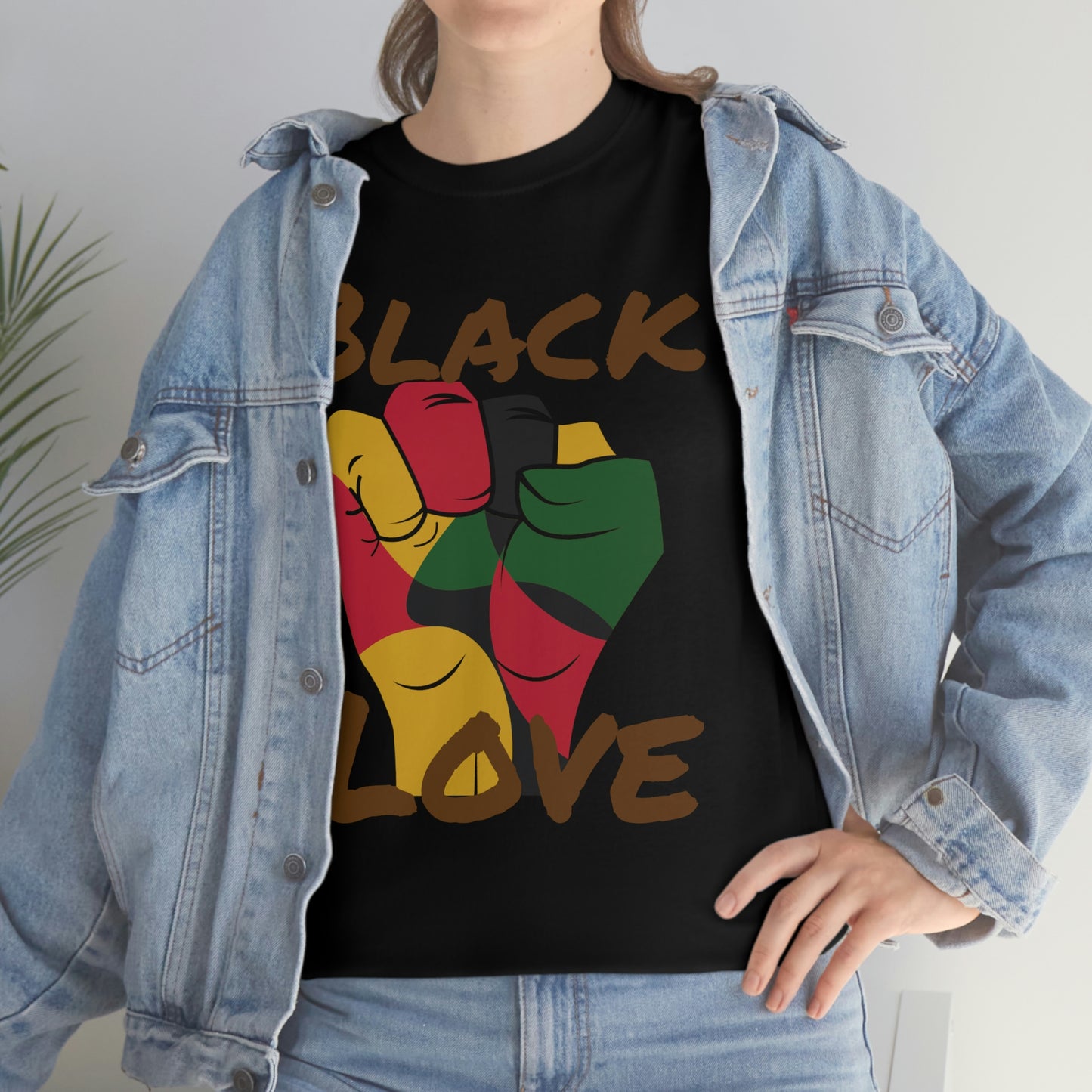 Royael Drip Black Love Unisex Cotton Tee