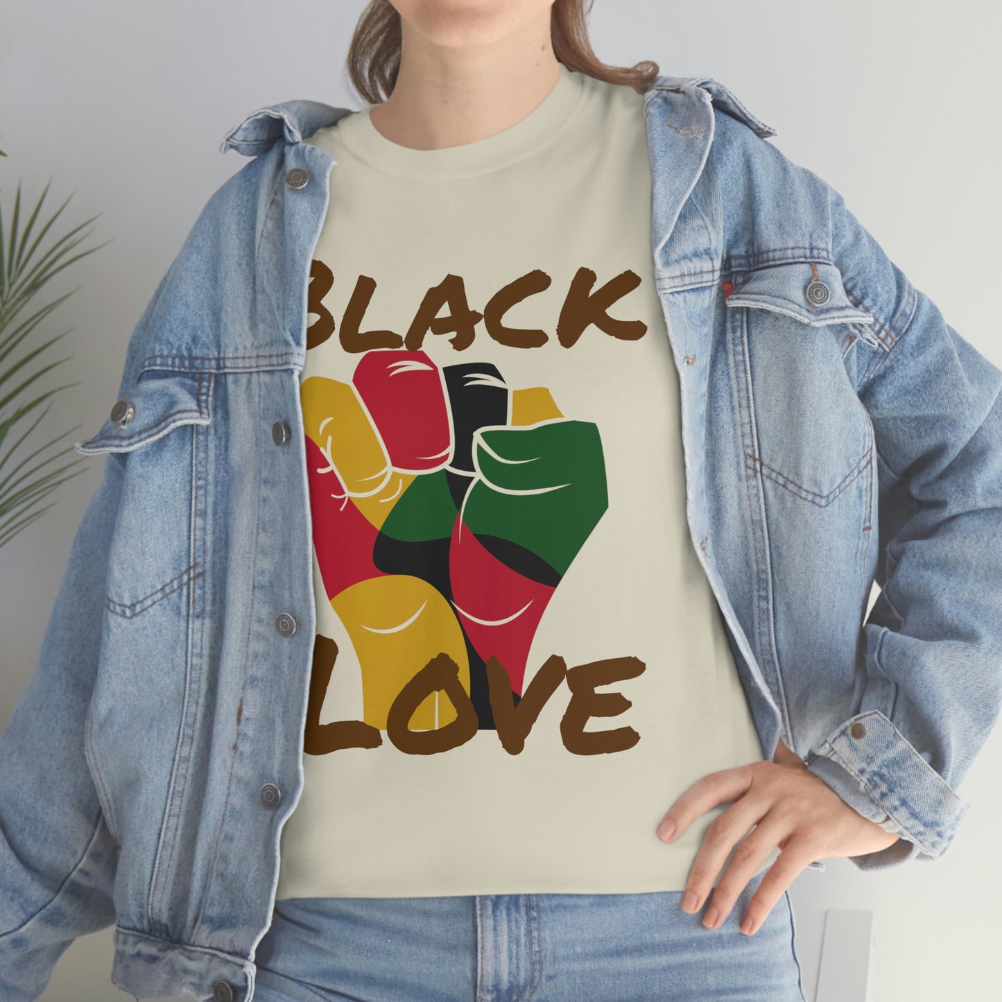 Royael Drip Black Love Unisex Cotton Tee