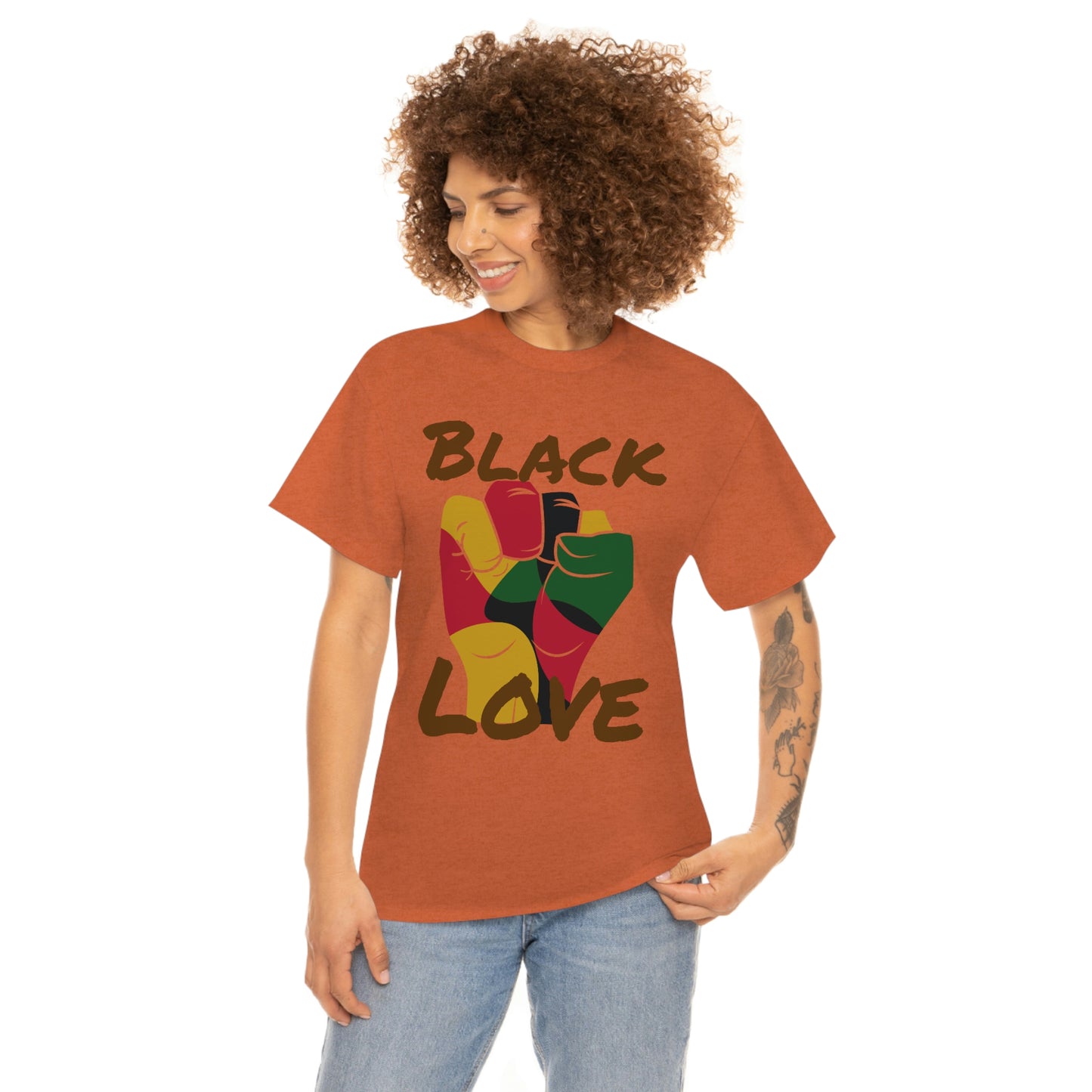 Royael Drip Black Love Unisex Cotton Tee