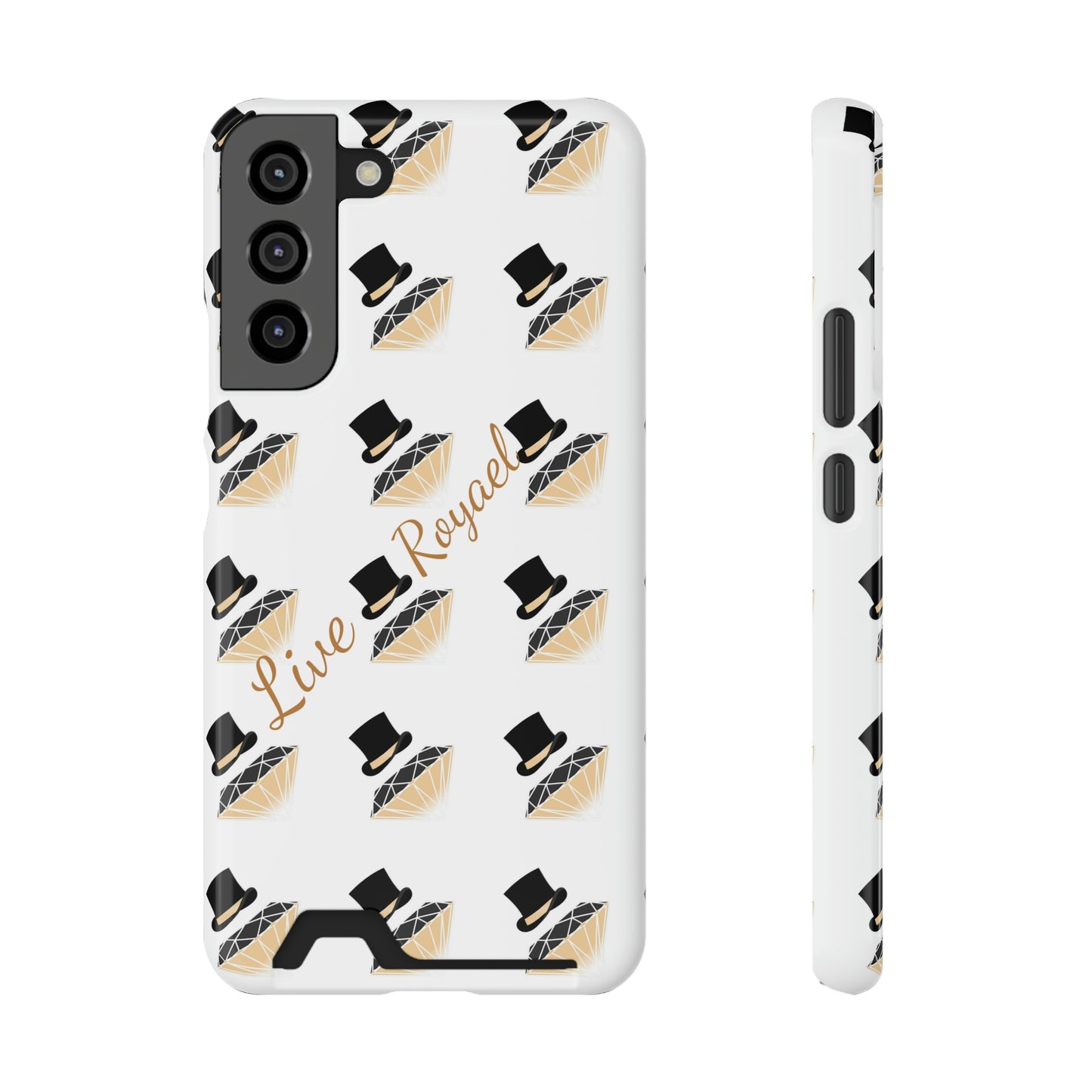 FootLights " Live Royael" Phone Case With Card Holder