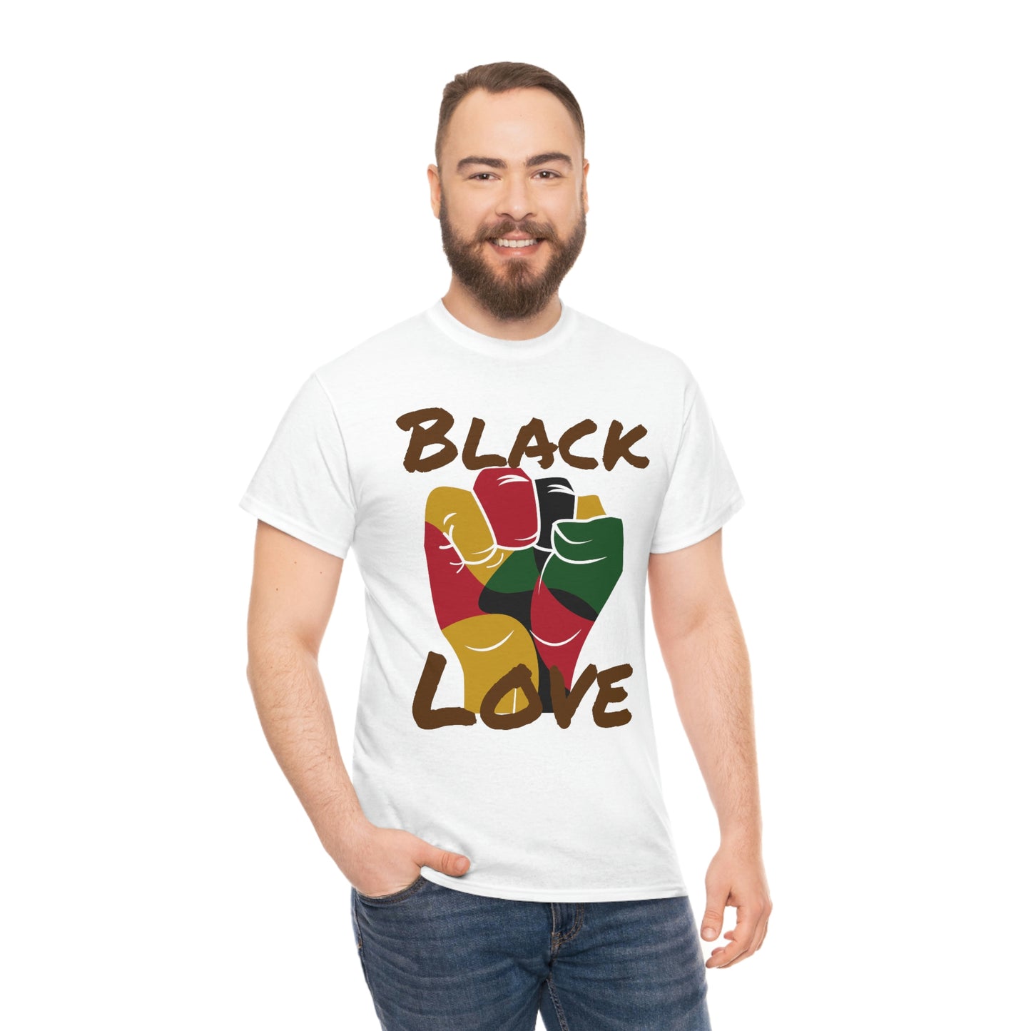 Royael Drip Black Love Unisex Cotton Tee